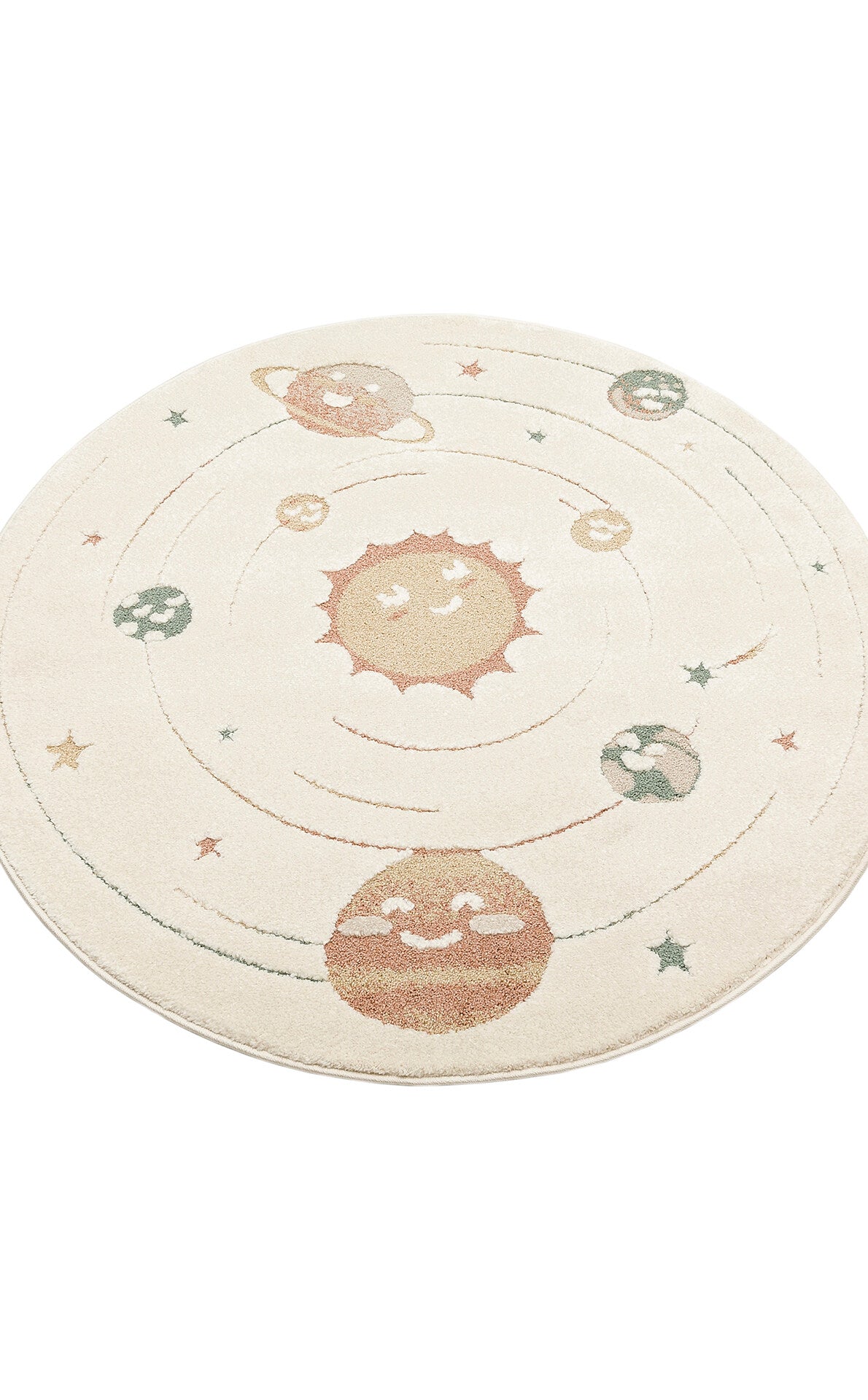 PCL 02 CREAM MULTY - PICCOLO - Pastel Renkli Hav ve Toz Vermeyen Çocuk Halısı
