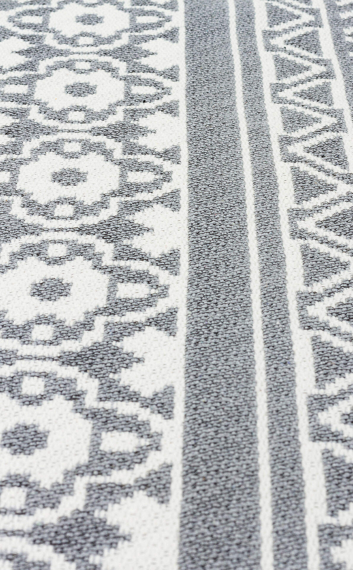 Arya AR 07 Gri - Yıkanabilir Çift Taraflı Modern Dokuma Kilim