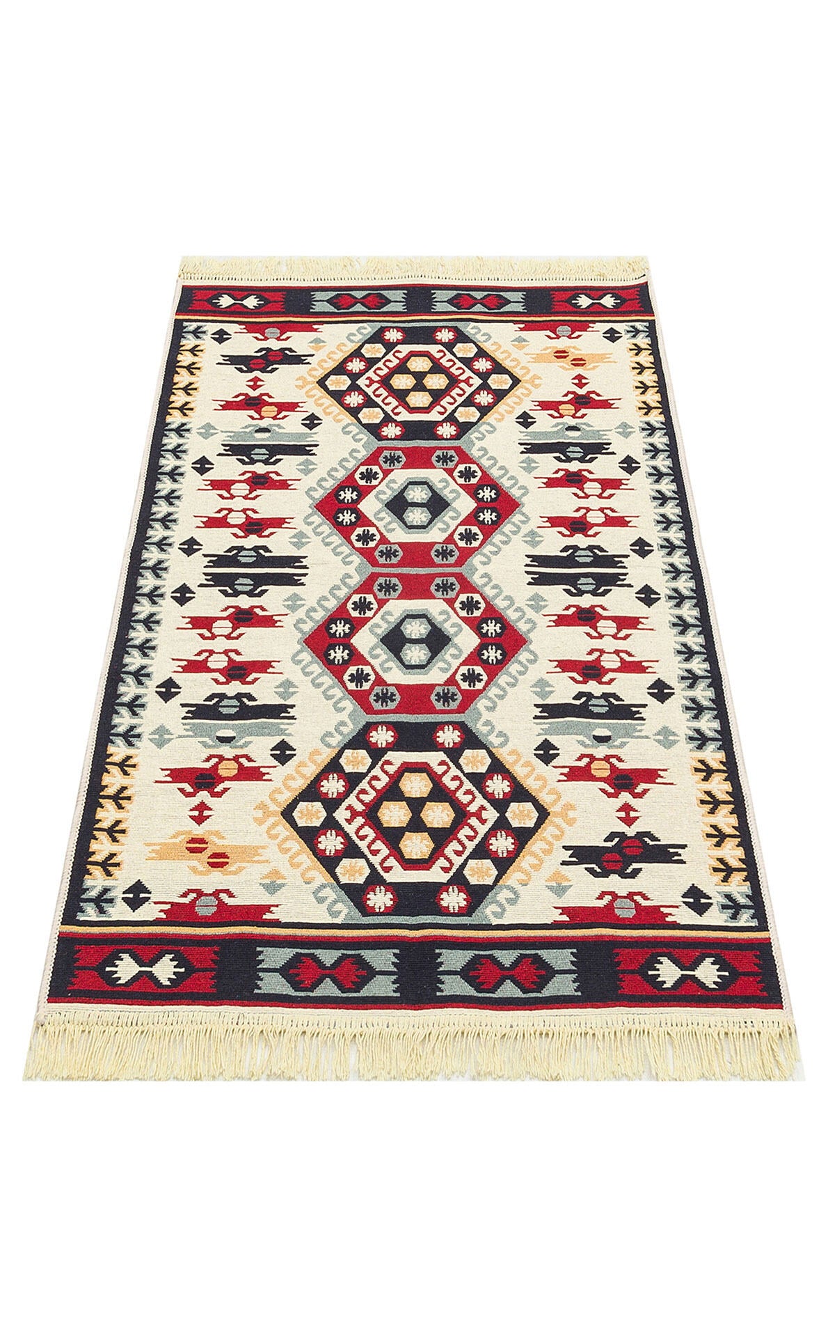 Arya AR 30 Kırmzı - Yıkanabilir Çift Taraflı Modern Dokuma Kilim