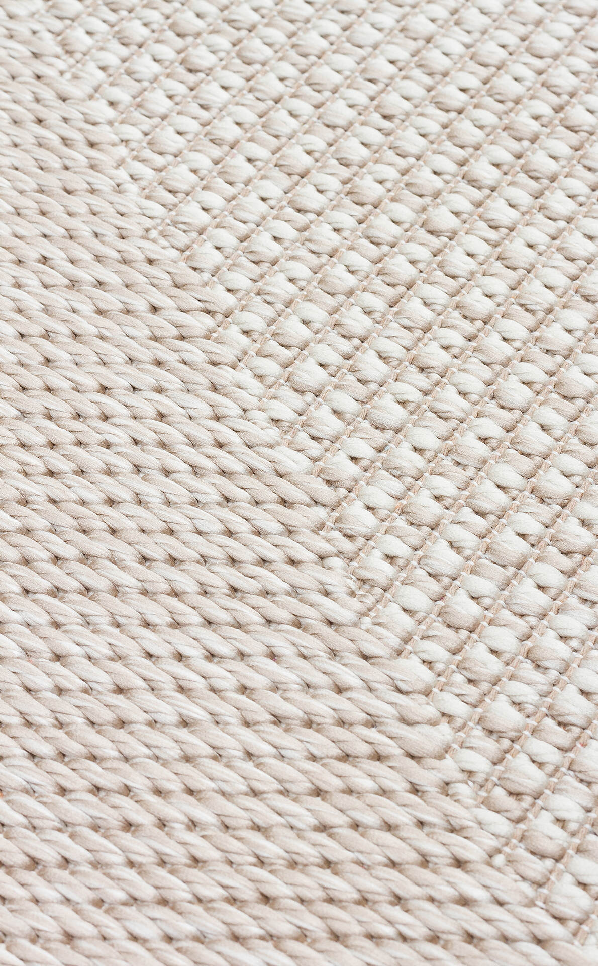 Mono MNO 03 Bej - Yıkanabilir Kaymaz Kilim Halı