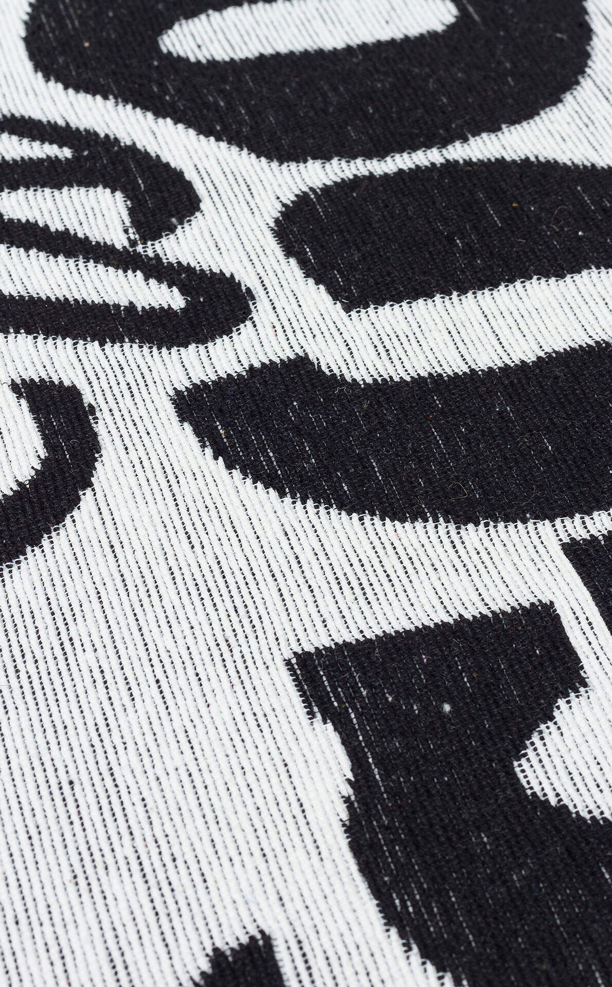 Arya Neo ARN 01 Beyaz Siyah - Yıkanabilir Çift Taraflı Modern Dokuma Kilim