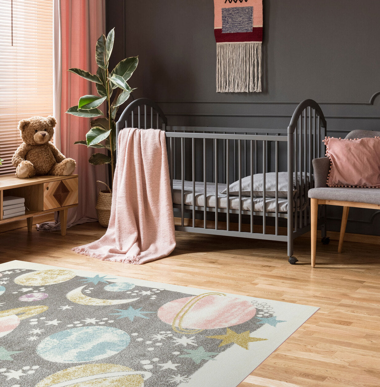 Kids KDS 23 Pastel - Yumuşak Dokulu Hav Toz Vermez Çocuk Halısı