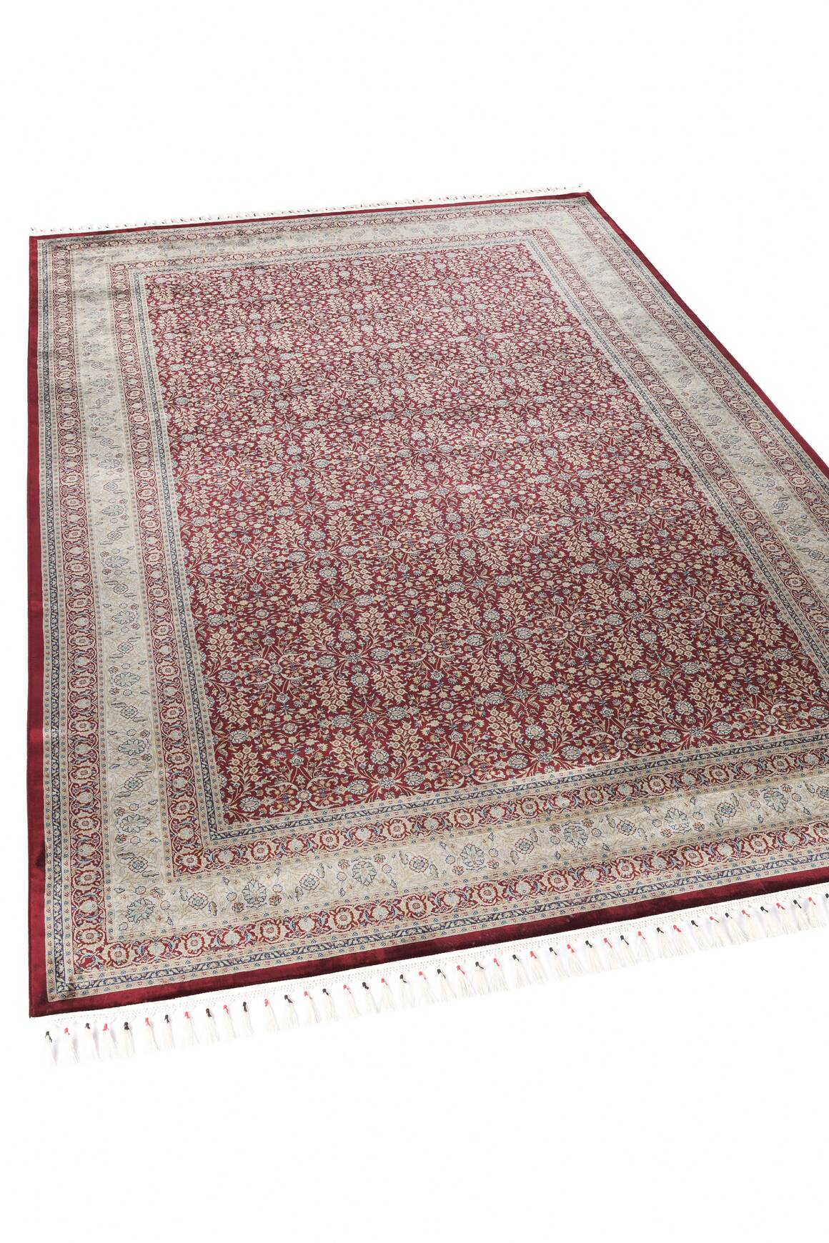 Burj 8771 Bordo - Modal İplikli Özel Tezgah Dokuma Salon Halısı
