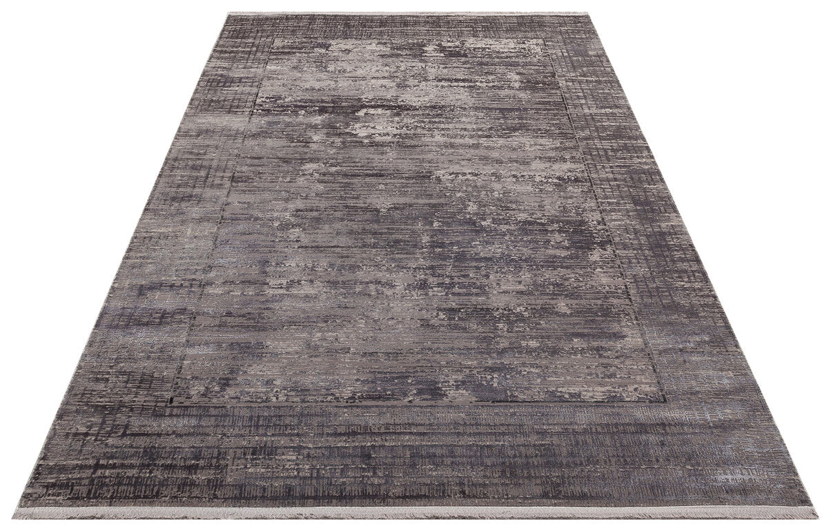 FRESCO DYED FSD 02 Gri - Eskitme Dokulu Işıltılı Salon Halısı