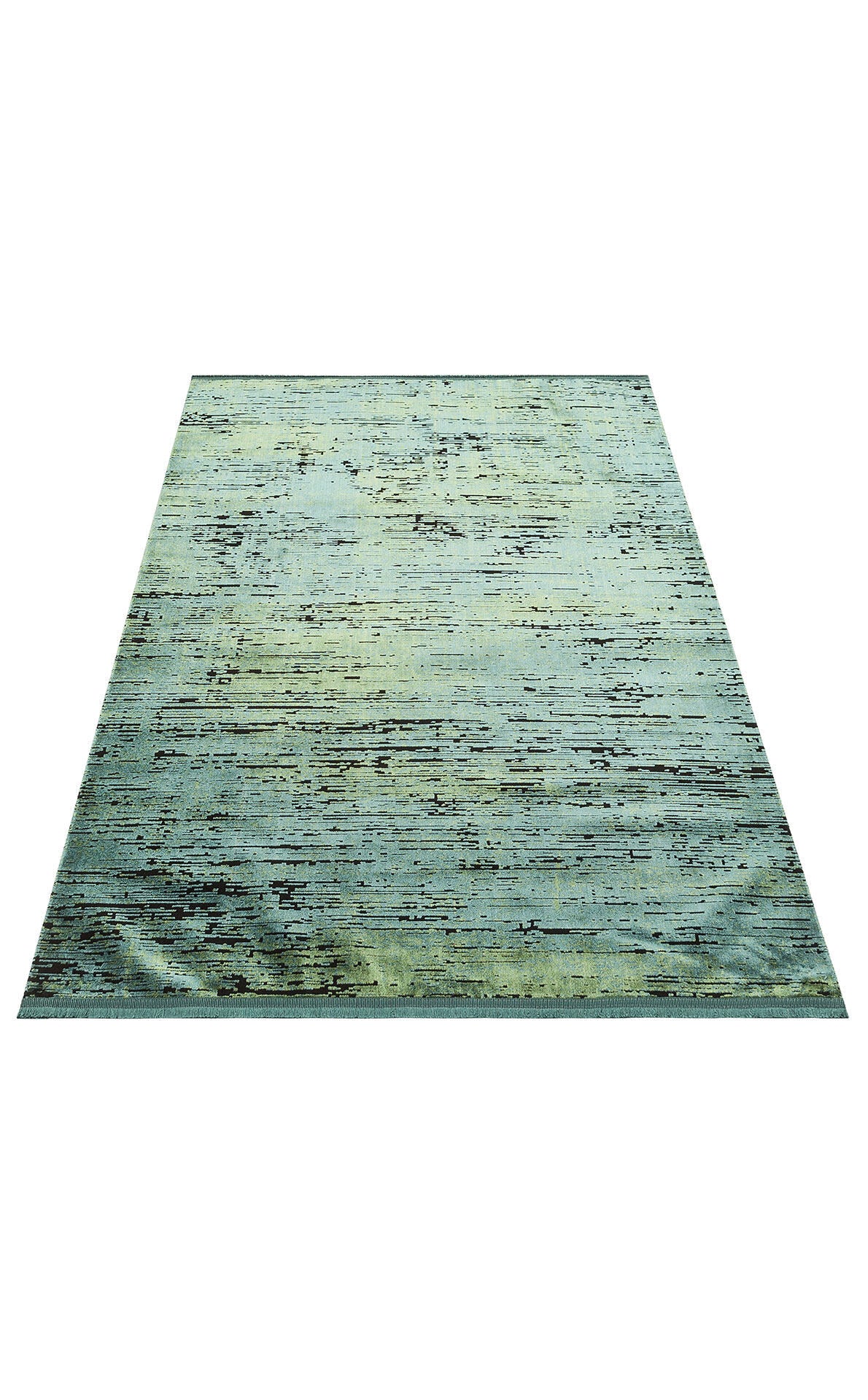 ST 20 GREEN XW - SATEEN - Hav Toz Vermez Yıkanabilir Kaymaz İnce Dokuma Modern Halı