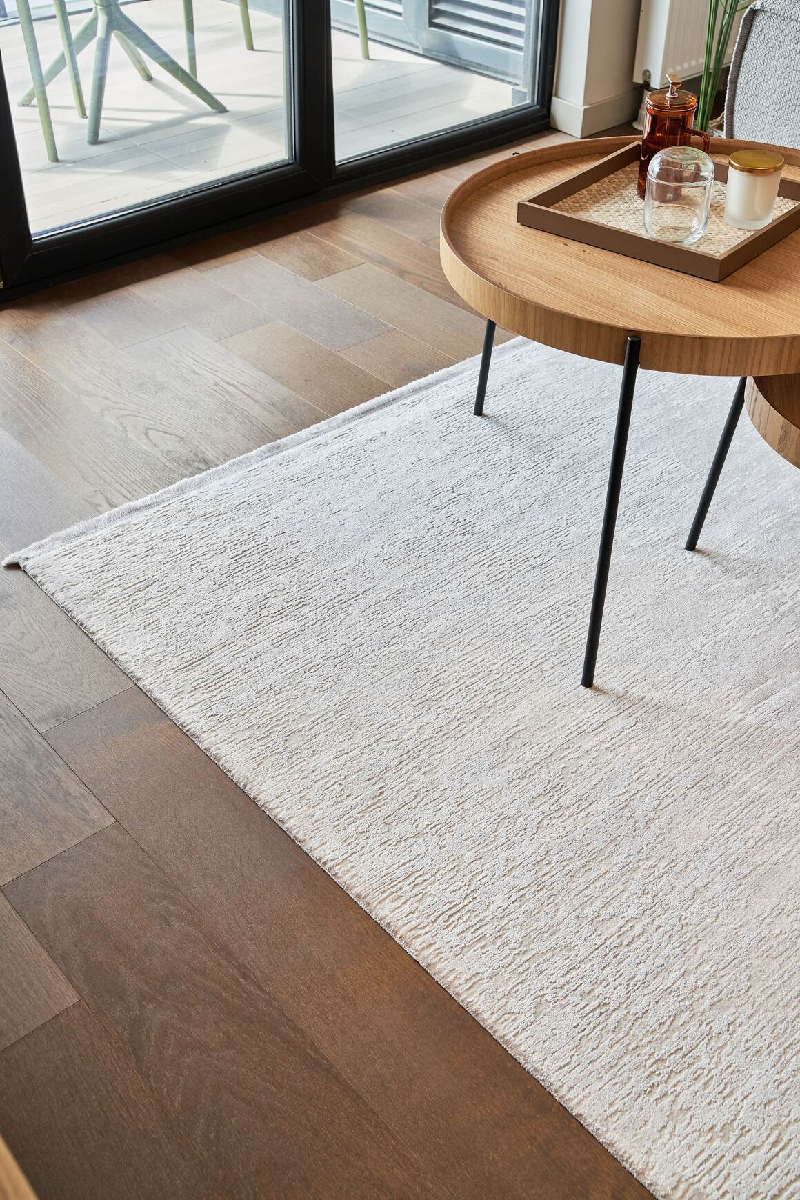 Calista 1731 Gri - Viskon Dokuma Halı | Modern Salon Halısı