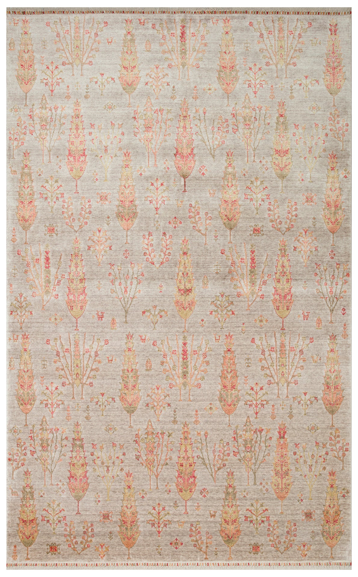 ZR 08 BEIGE AUTUMN - Otantik Desenli El Emeği ile Özel Tezgahlarda Üretilen Modern Uşak Halısı