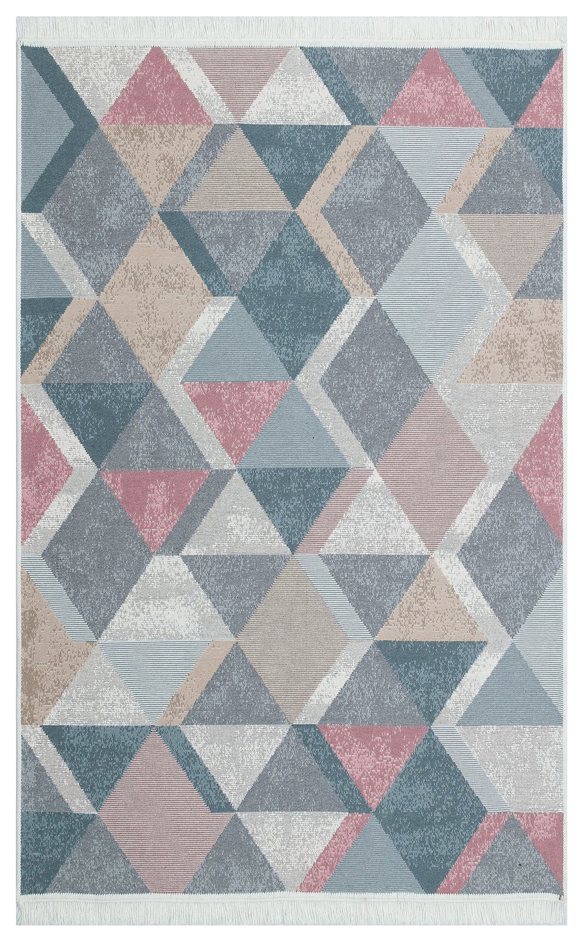 Arya AR 10 Mavi Pembe - Yıkanabilir Çift Taraflı Modern Dokuma Kilim