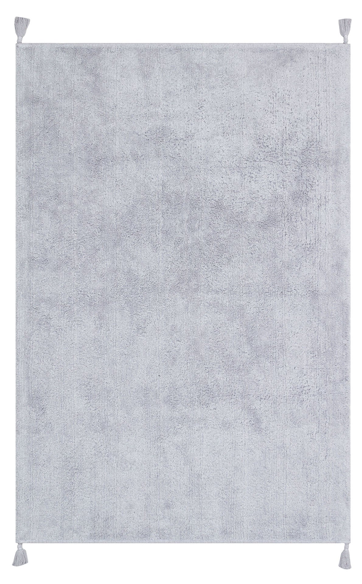 Cotton Boon CBN Plain Gri - Yıkanabilir Kaymaz Naturel Pamuk Bebek Halısı