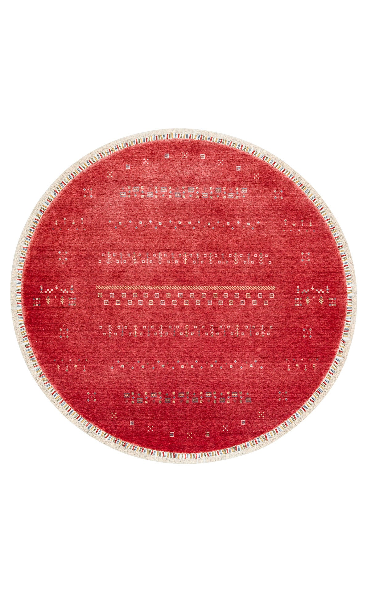 ZR 06 RED Q - Otantik Desenli El Emeği ile Üretilen Modern Uşak Halısı