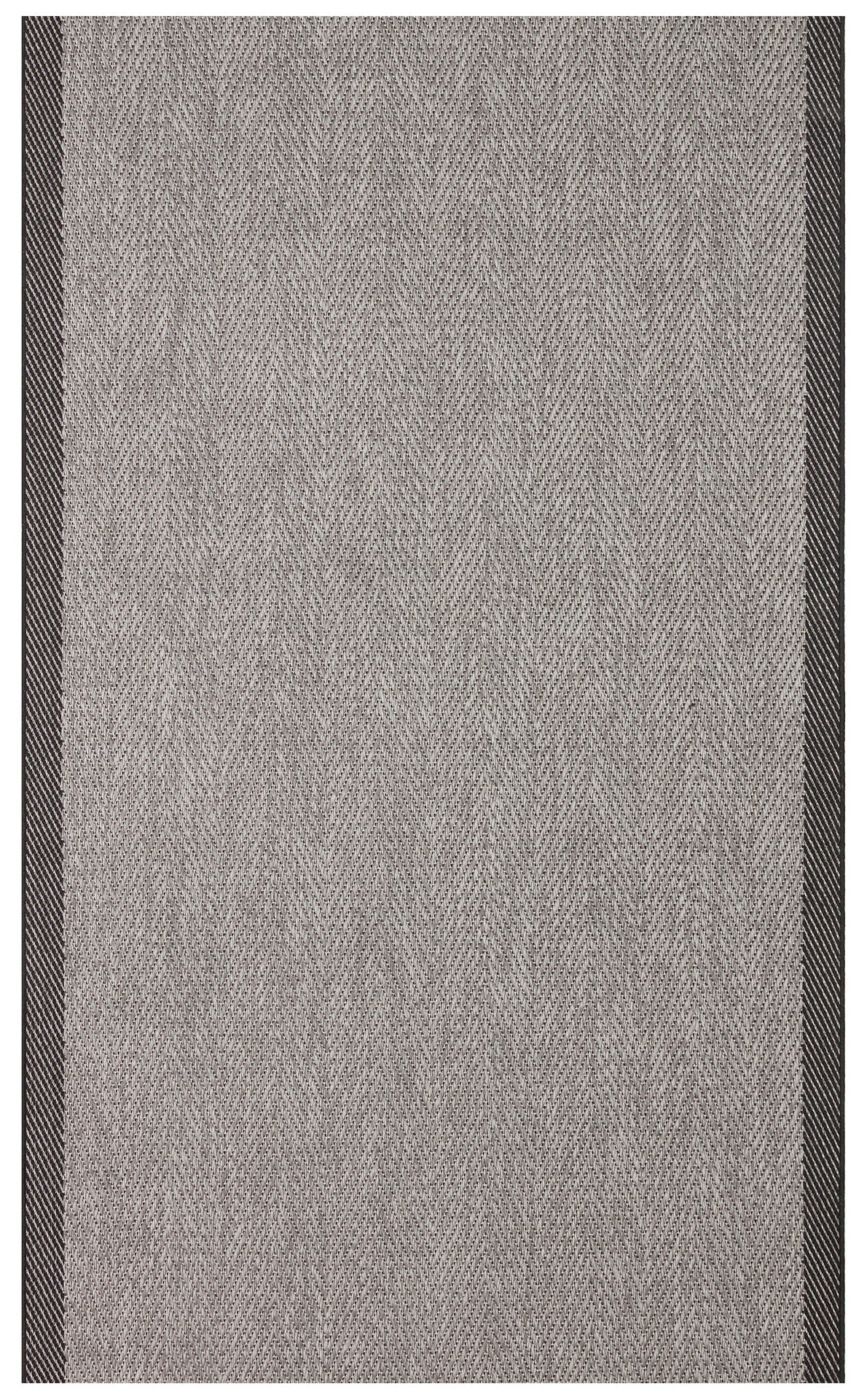 Mono MNO 02 Koyu Gri - Yıkanabilir Kaymaz Kilim Halı