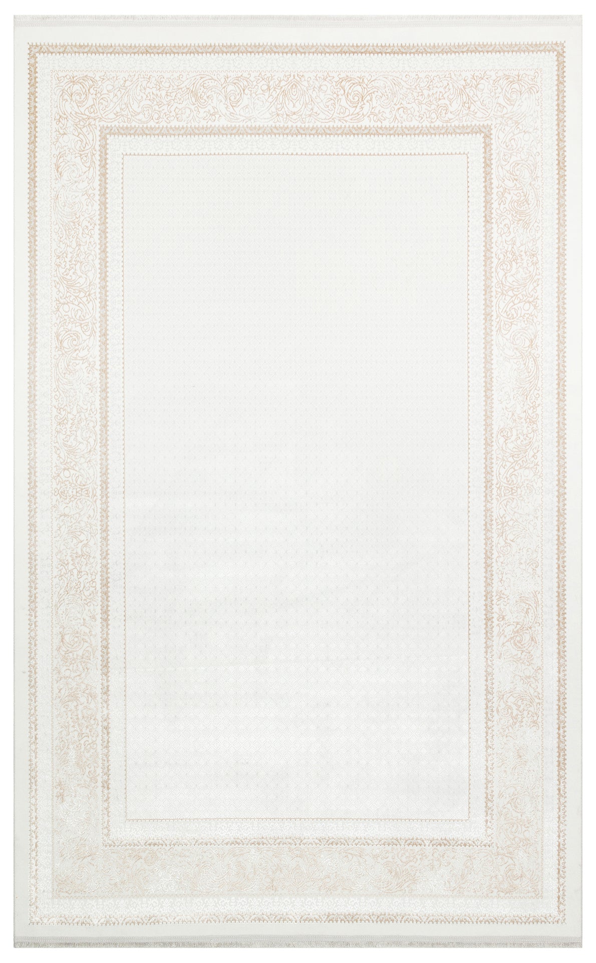 SATEEN ST 102 Bej XW - Hav Toz Vermez Yıkanabilir Kaymaz İnce Dokuma Modern Halı