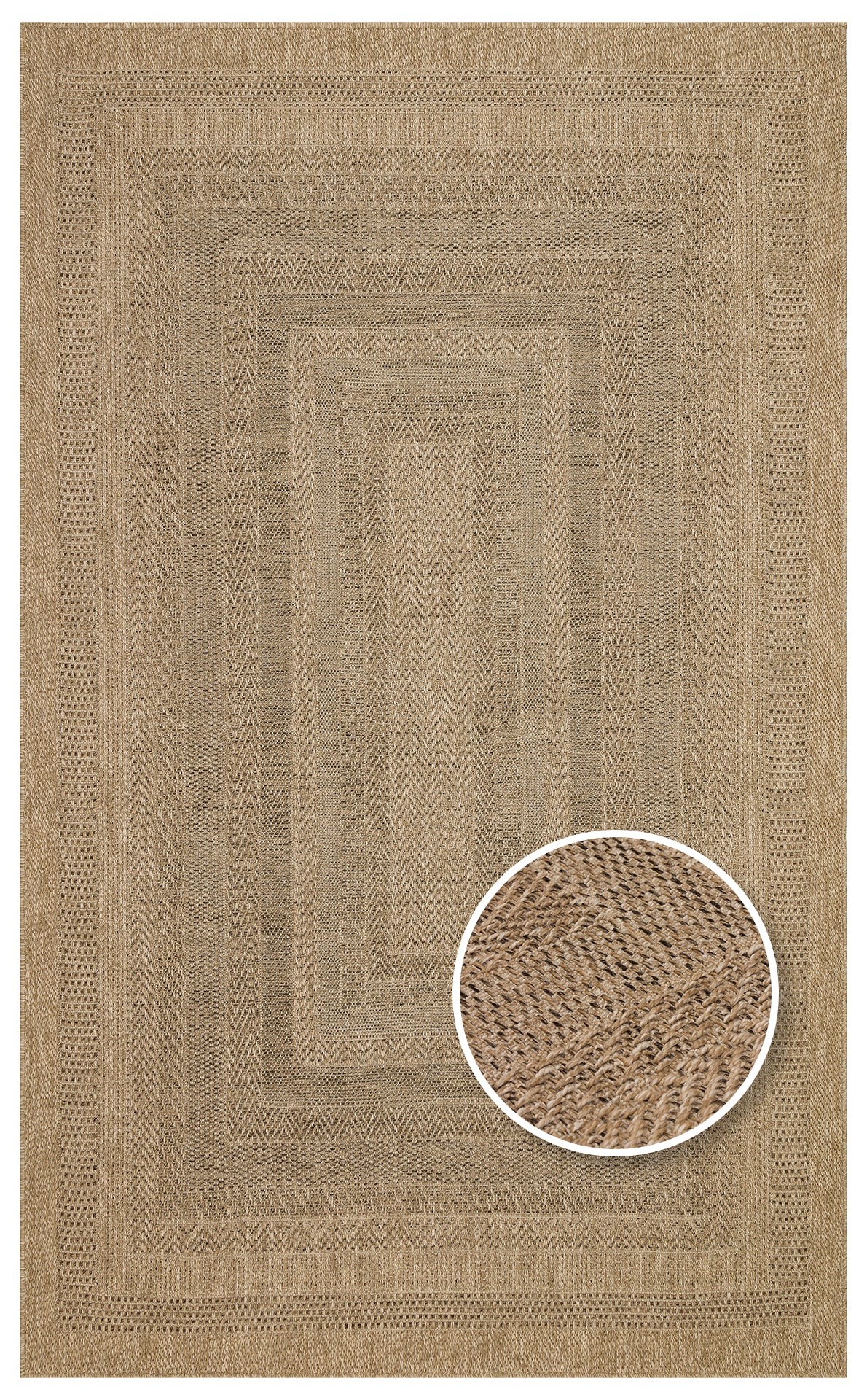 Salda SLD 02 Natural - Suya Dayanıklı Jüt Görünümlü Sisal Halı