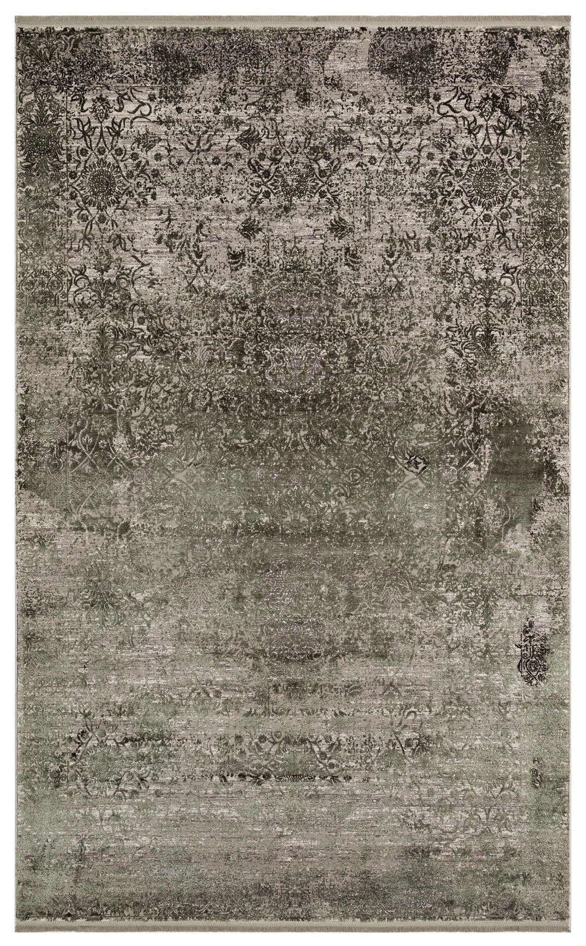 FRESCO DYED FSD 01 Yeşil - Eskitme Dokulu Işıltılı Salon Halısı