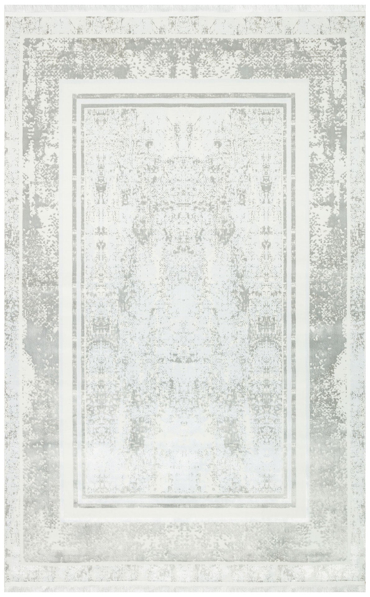 SATEEN ST 17 Gümüş XW - Hav Toz Vermez Yıkanabilir Kaymaz İnce Dokuma Modern Halı