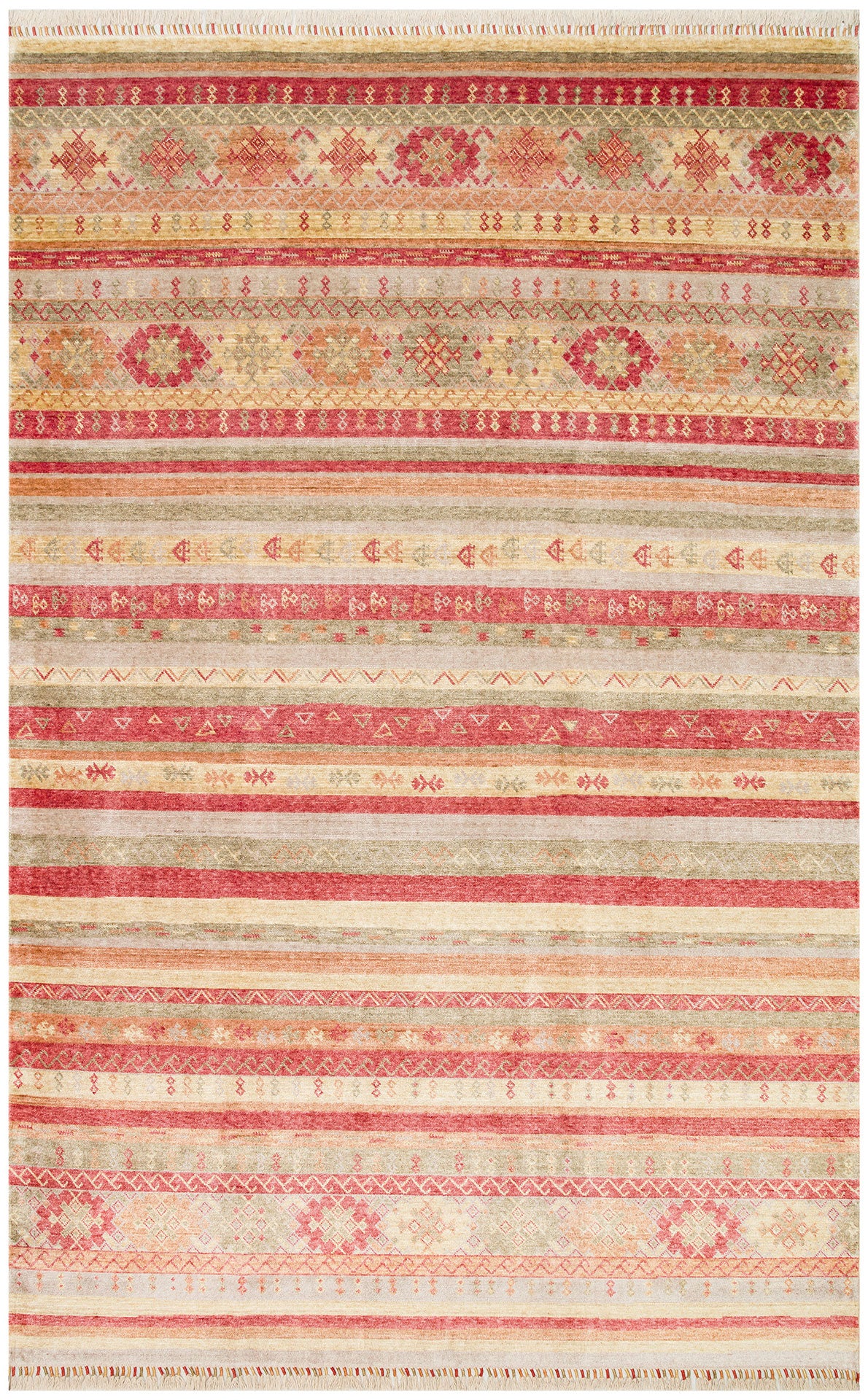 ZR 12 RED AUTUMN - Otantik Desenli El Emeği ile Üretilen Modern Uşak Halısı