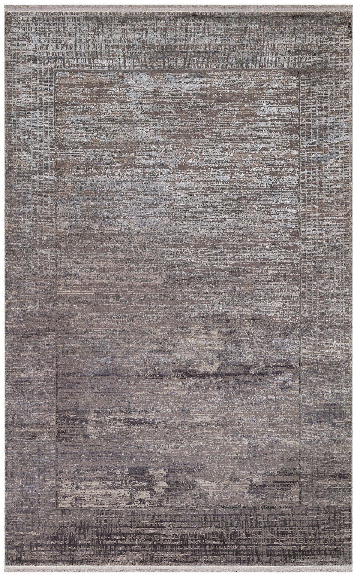 FRESCO DYED FSD 02 D.Gri - Eskitme Dokulu Işıltılı Salon Halısı