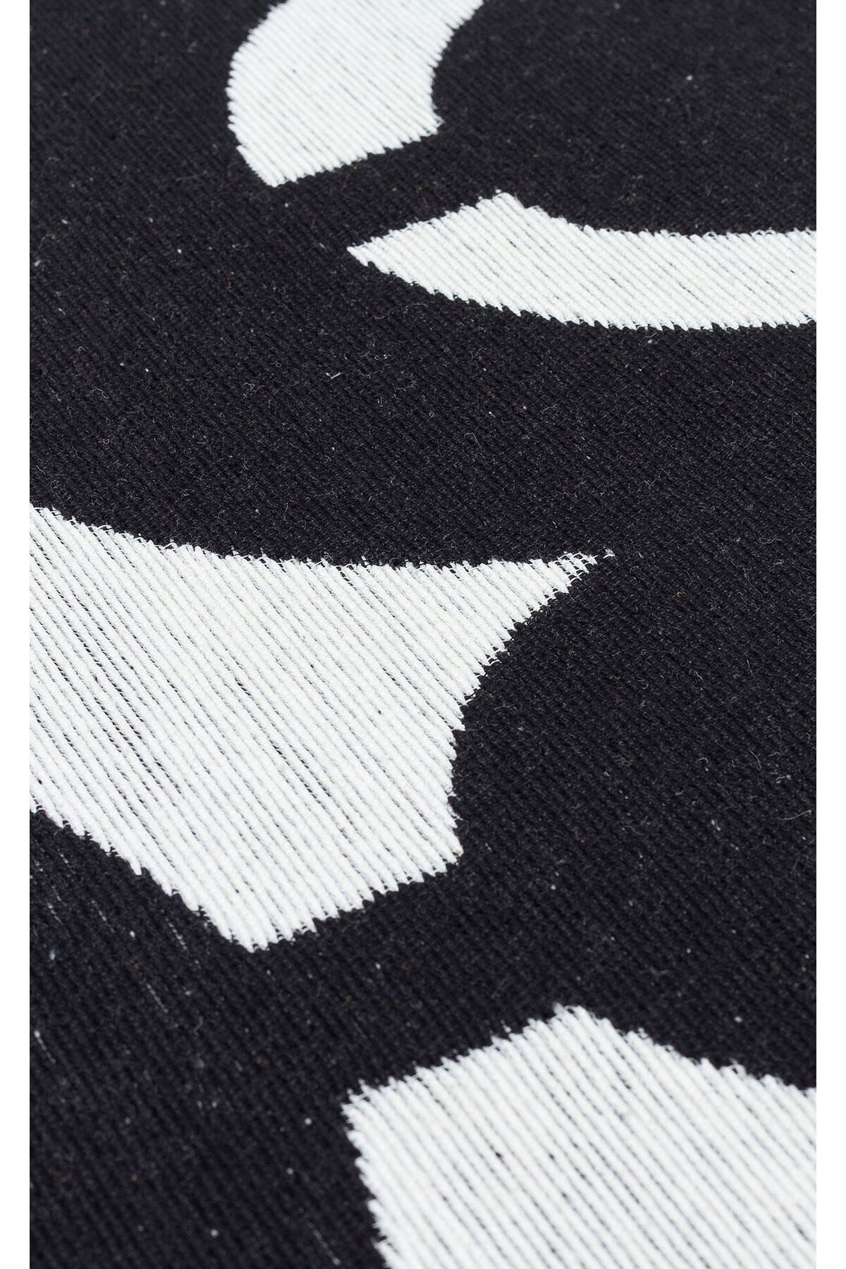 Yıkanabilir Kaymaz Tabanlı Modern Pamuk Kilim