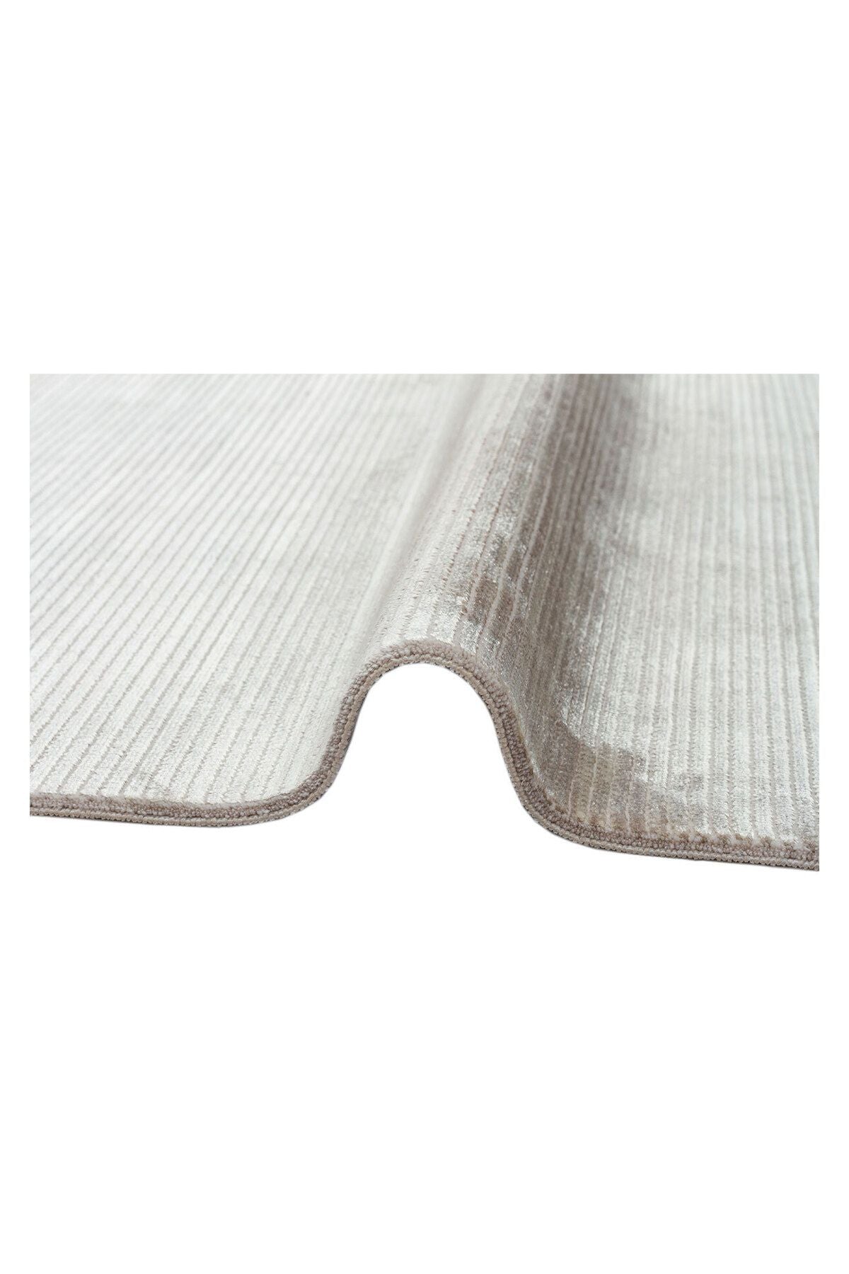 DB PLAIN ECRU NW - CORDOBA NEW - Parlak Yüksek Alçak Dokulu Modern Makine Halısı