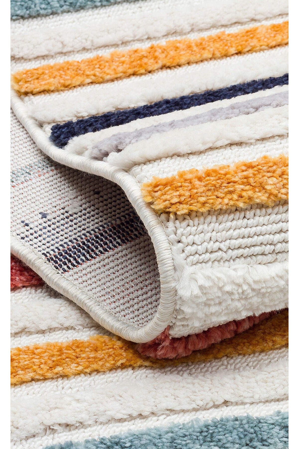 TRZ 06 MULTY - Hav Toz Vermez Yumuşak Dokulu Etnik Örgü Desenlere Sahip Modern İskindinav Halı