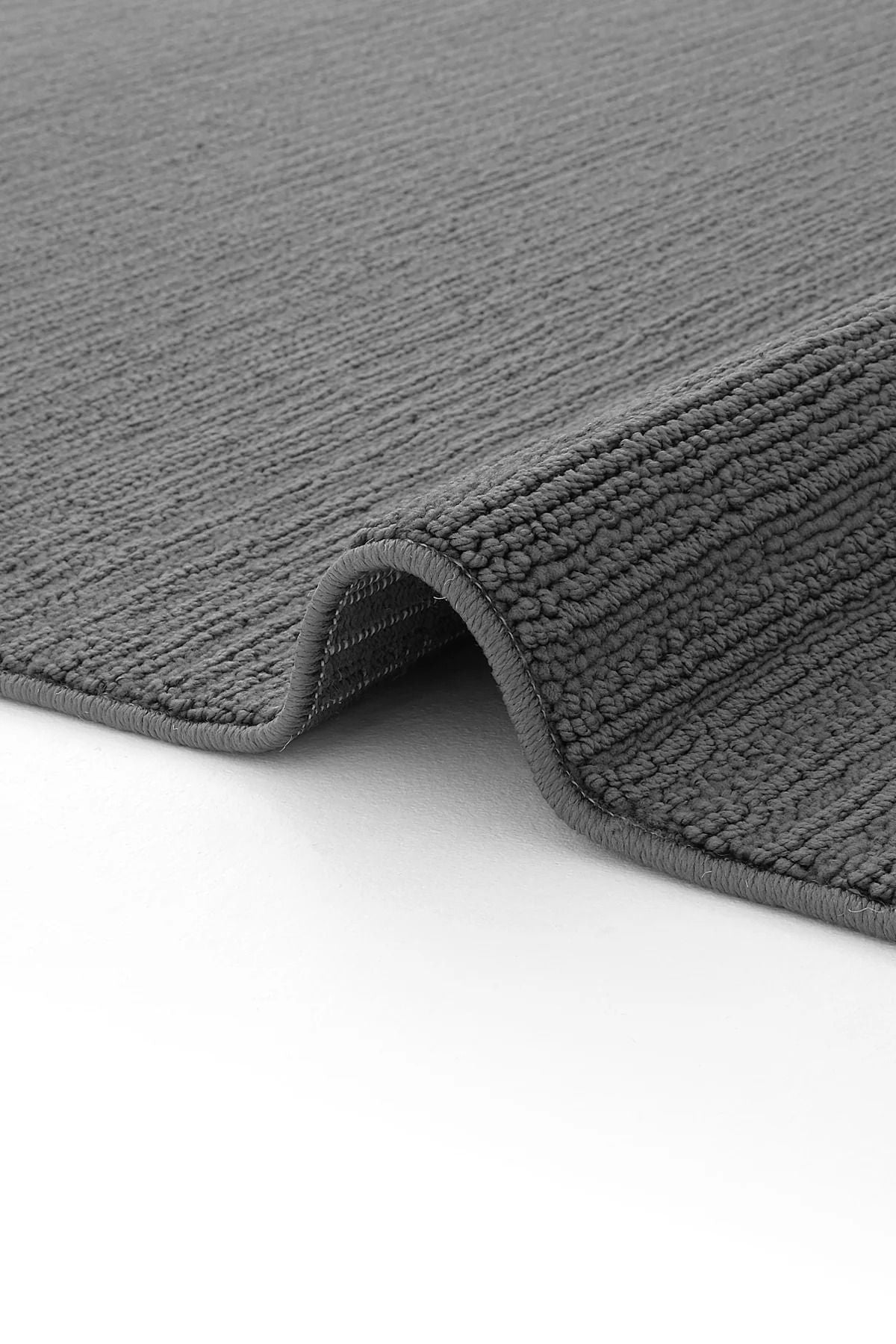 Bukle 1120 Antrasit Halı Yolluk Bukle Salon Halısı Antre Hol Koridor Halısı Yumuşak Dokuma Makine Halısı