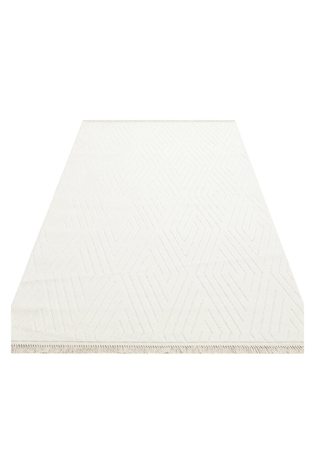 CAPE TOWN CPT 04 - Beyaz Yumuşak Tuşeli Makine Halısı