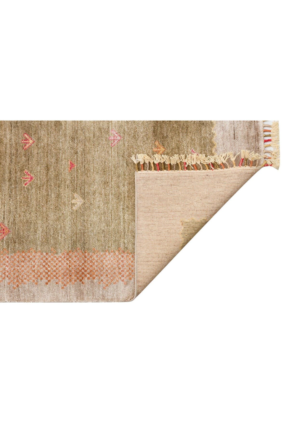 ZR 07 BEIGE AUTUMN - Otantik Desenli El Emeği ile Üretilen Modern Uşak Halısı