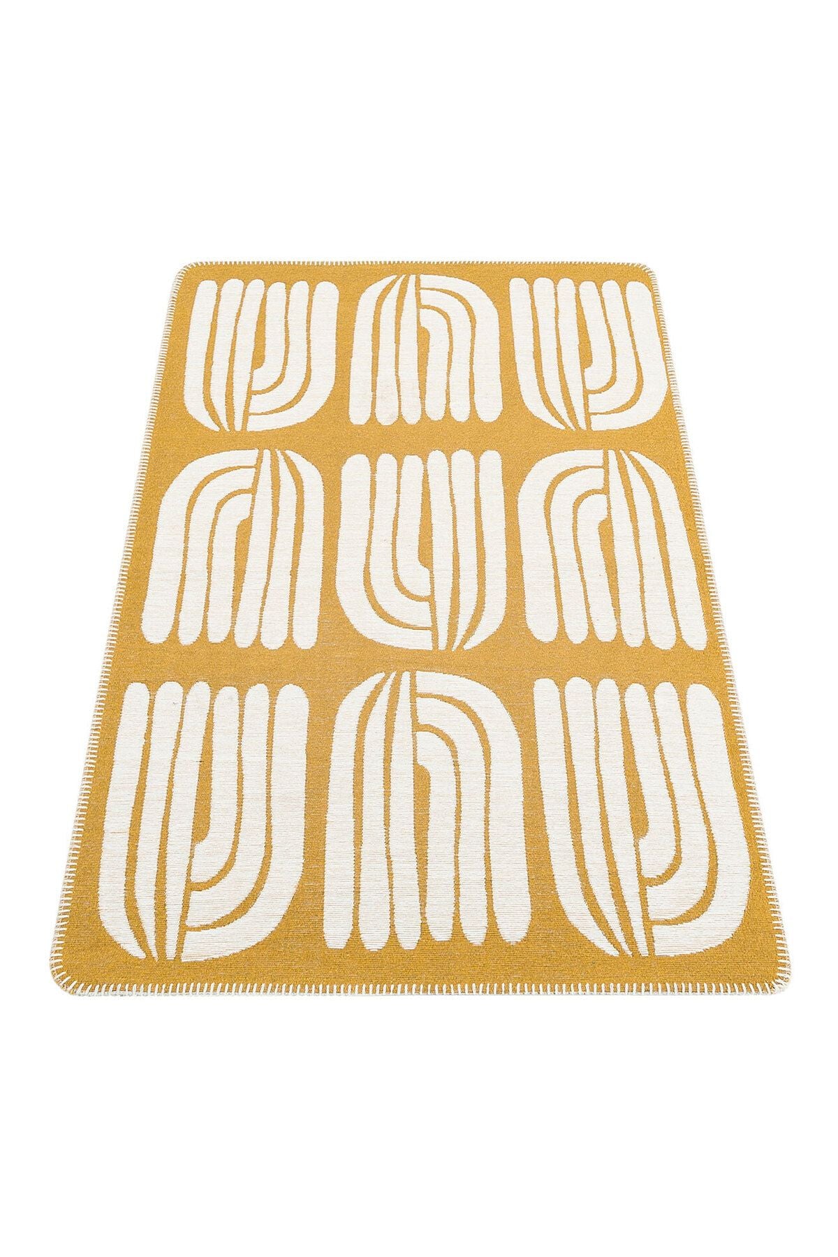 Yıkanabilir Kaymaz Tabanlı Modern Pamuk Kilim