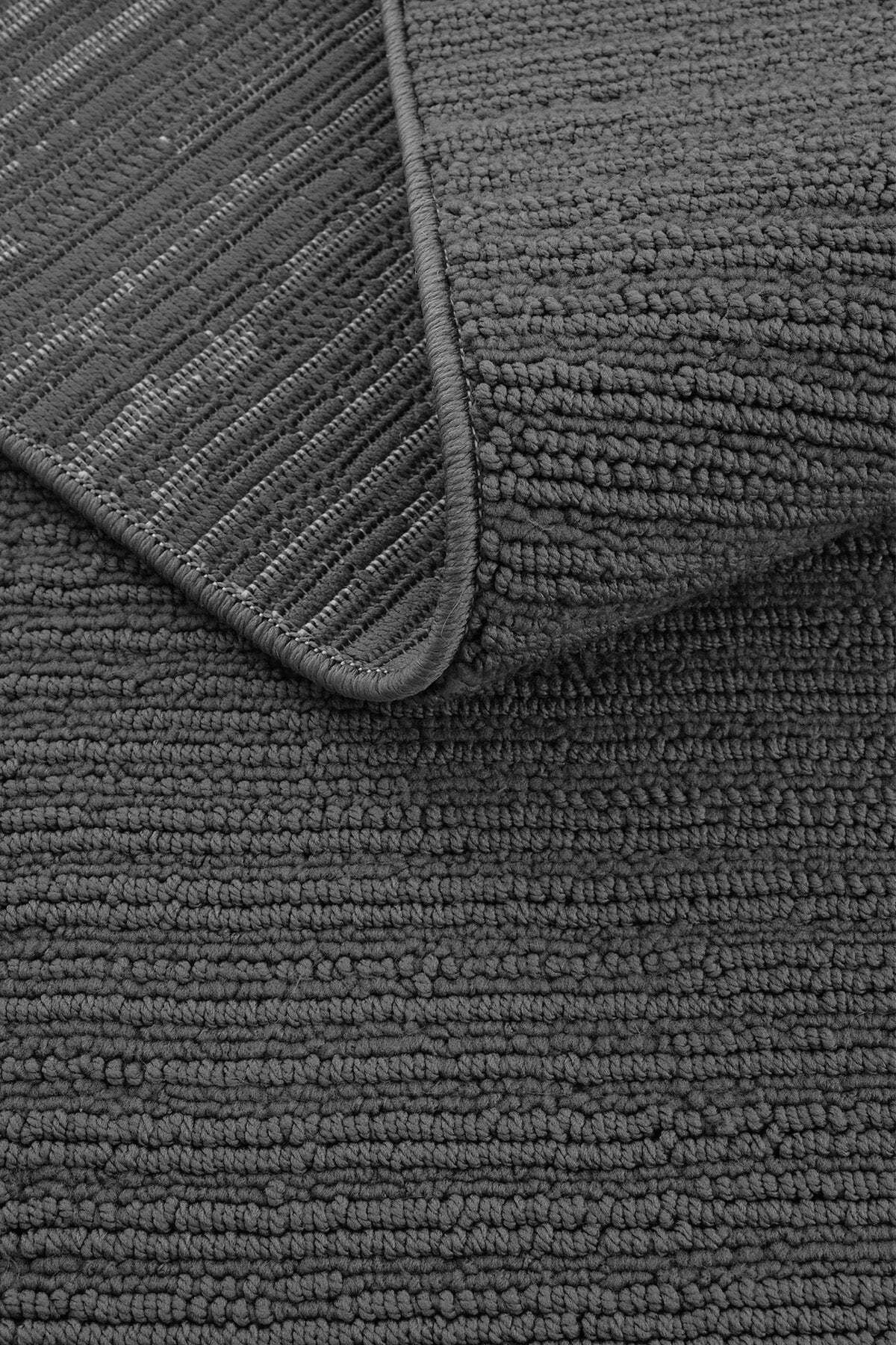 Bukle 1120 Antrasit Halı Yolluk Bukle Salon Halısı Antre Hol Koridor Halısı Yumuşak Dokuma Makine Halısı