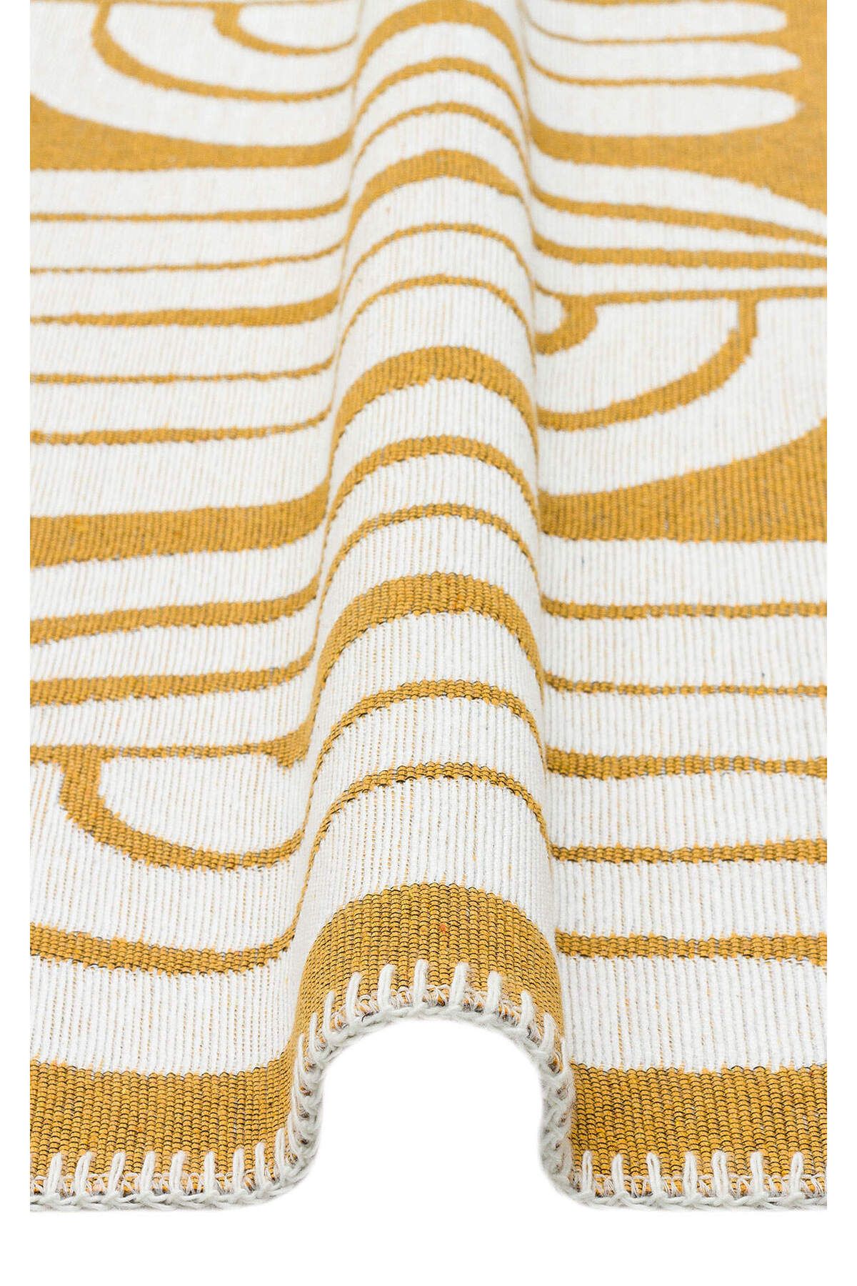 Yıkanabilir Kaymaz Tabanlı Modern Pamuk Kilim