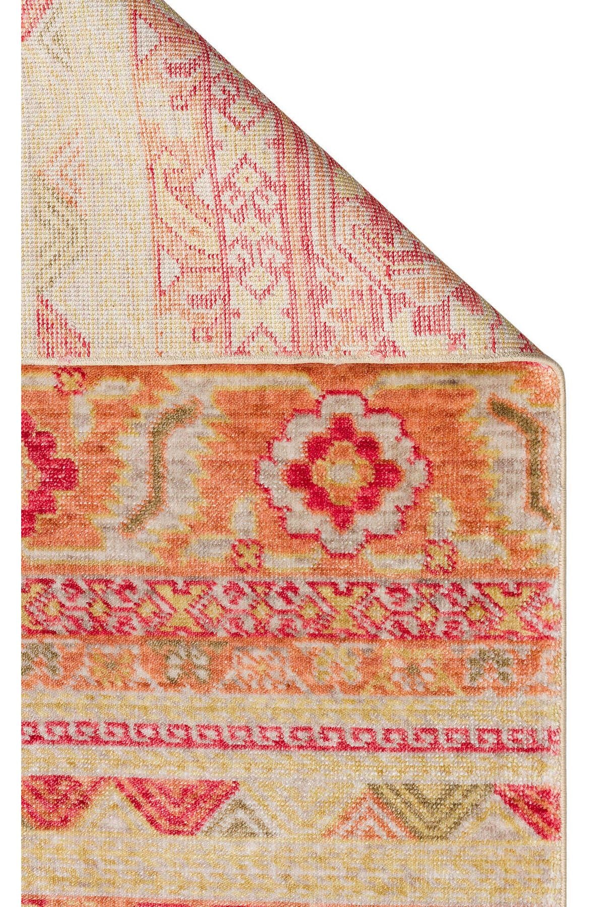 ZR 17 RED AUTUMN - Otantik Desenli El Emeği ile Özel Tezgahlarda Üretilen Modern Uşak Halısı