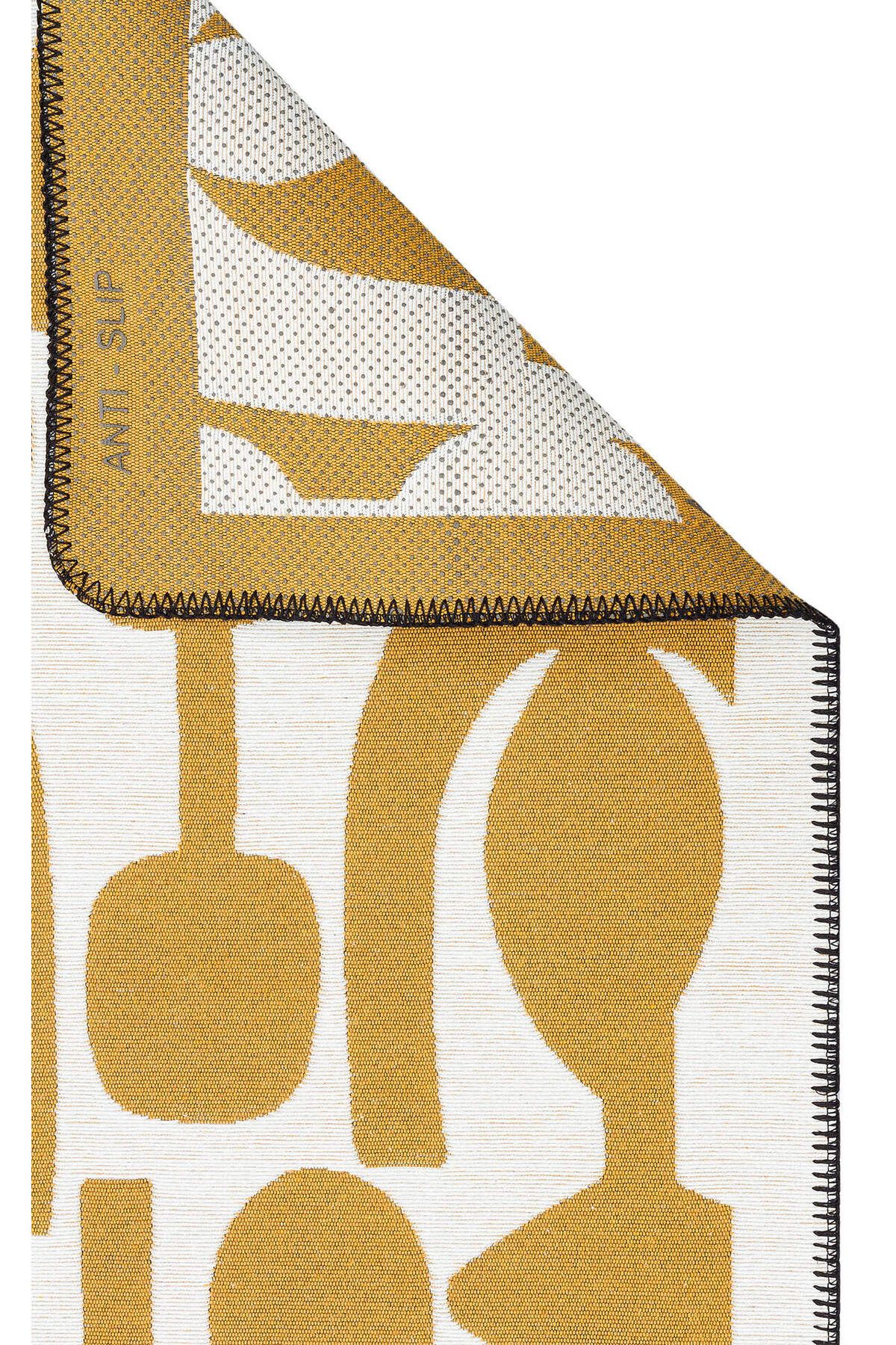 Yıkanabilir Kaymaz Tabanlı Modern Pamuk Kilim