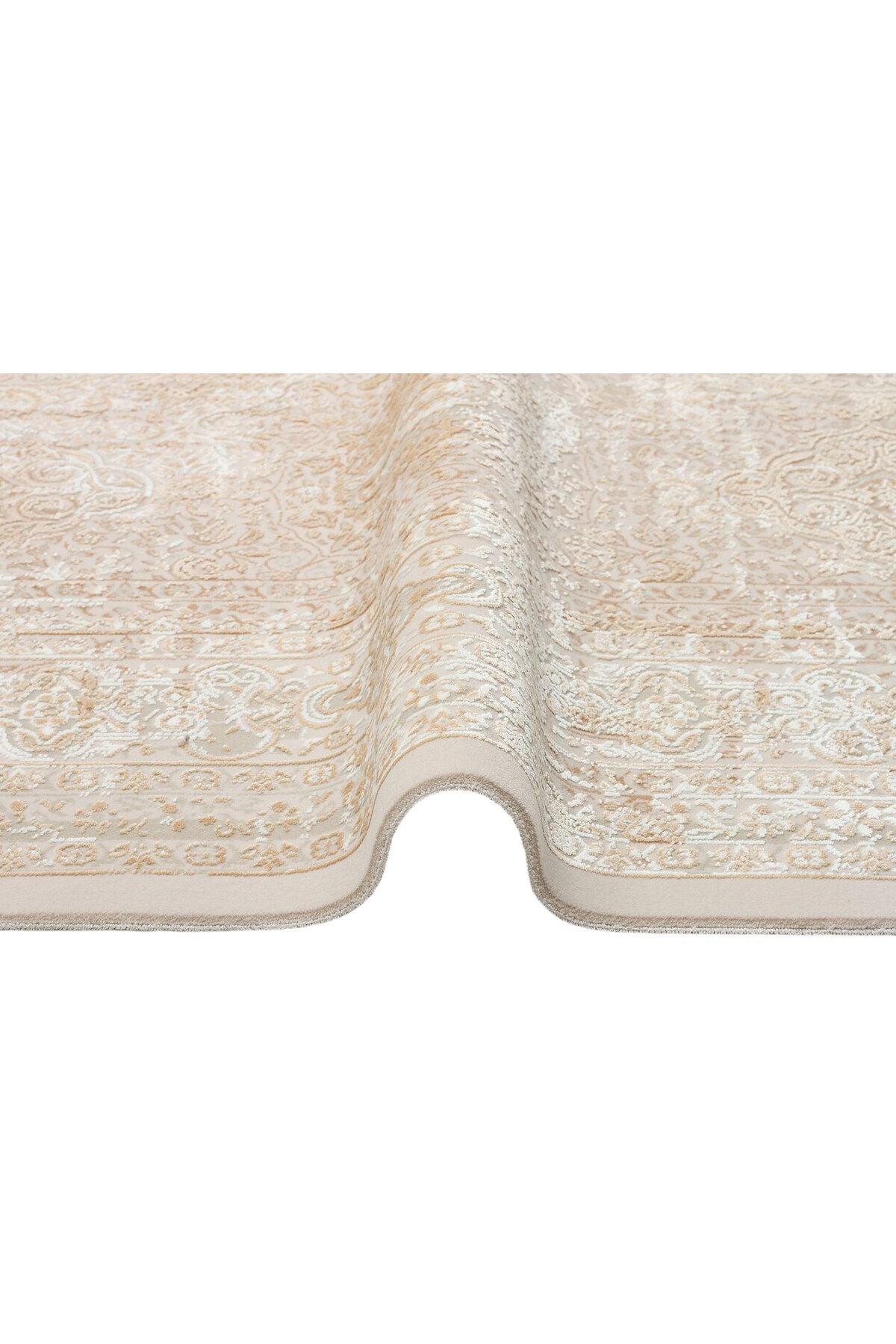 ANATOLIA ANT 02 - Natural Krem Klasik ve Modern Desenli Sık Dokuma Makine Halısı