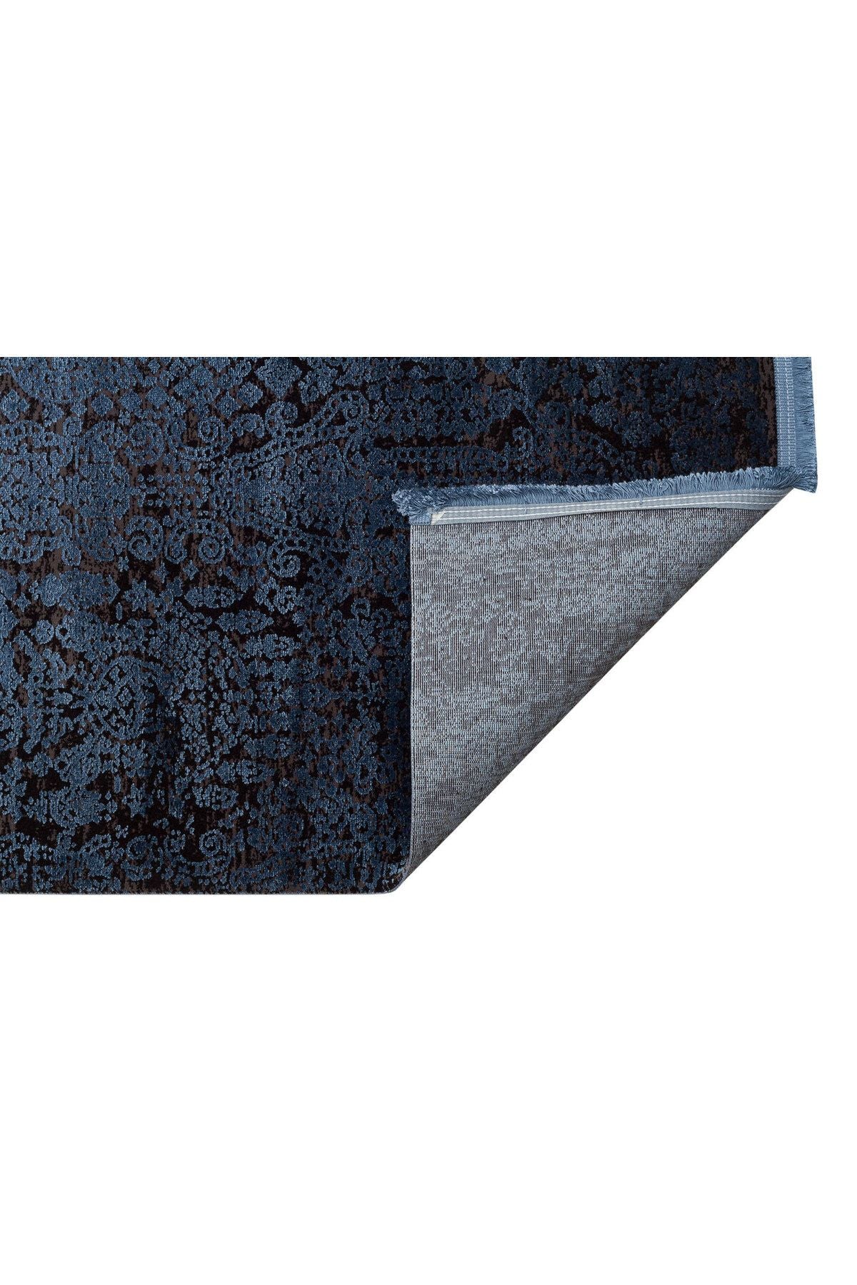 DB 04 ANTRASIT NAVY - - Parlak Yüksek Alçak Dokulu Modern Makine Halısı