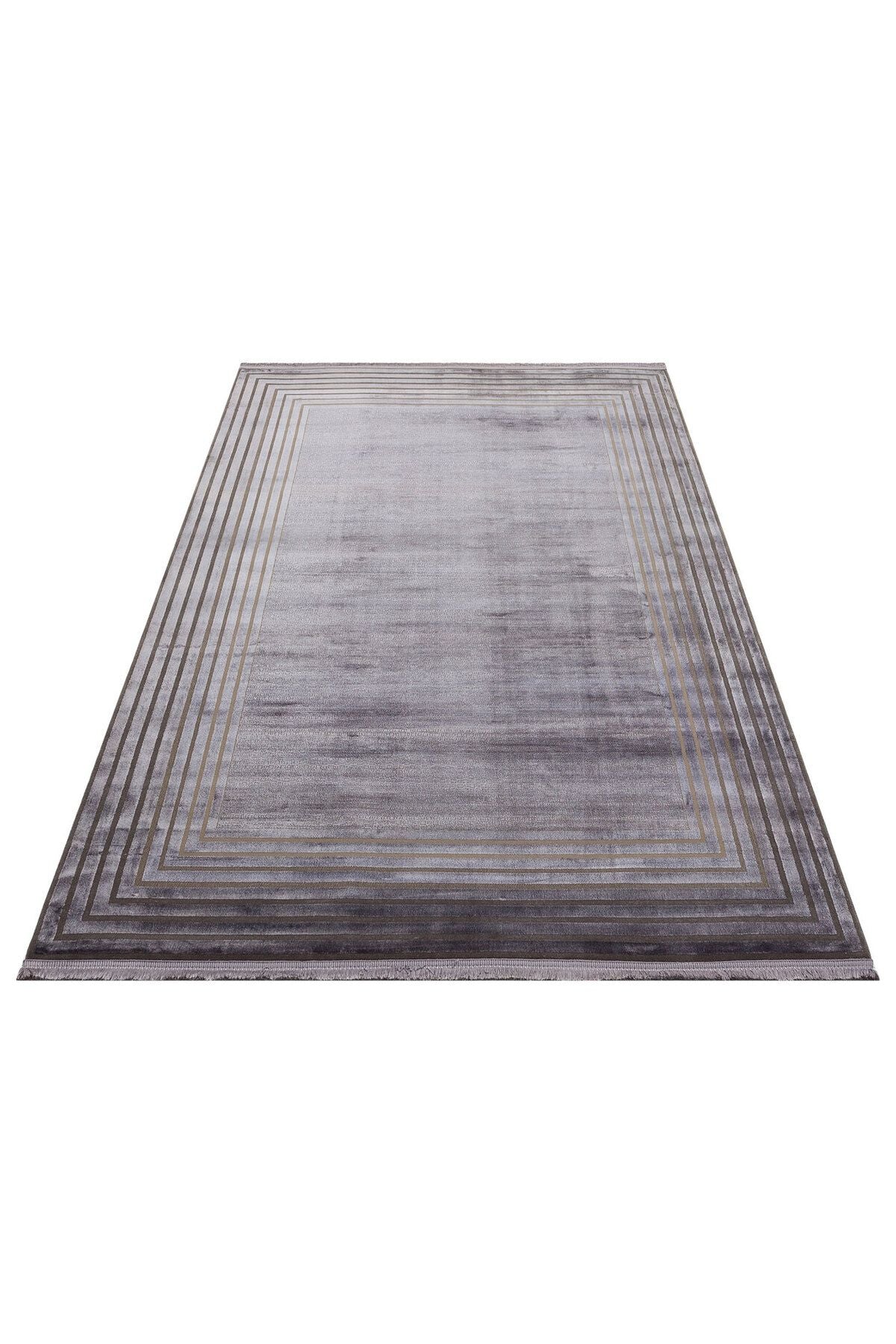 ANT 03 DARK GREY NW - Klasik ve Modern Desenli Sık Dokuma Makine Halısı