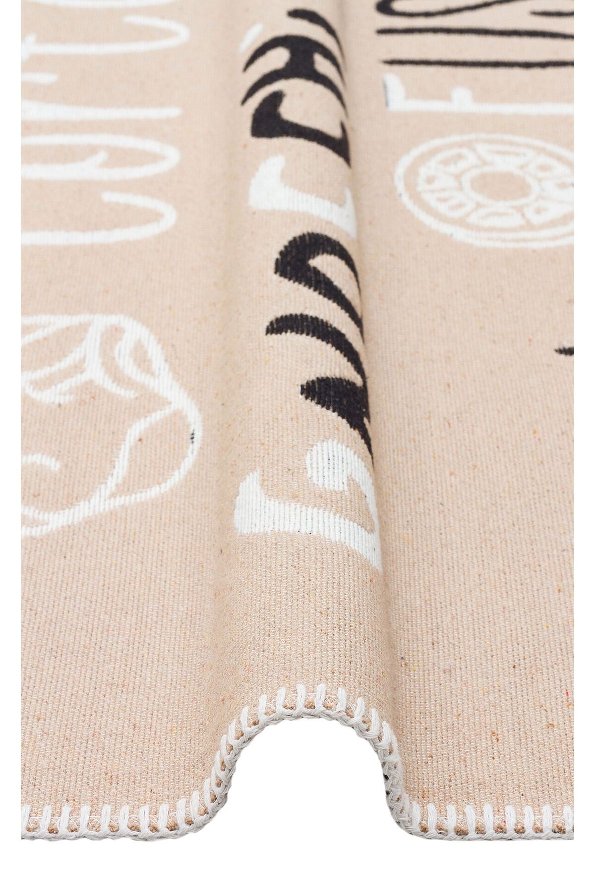 Yıkanabilir Kaymaz Tabanlı Modern Pamuk Kilim