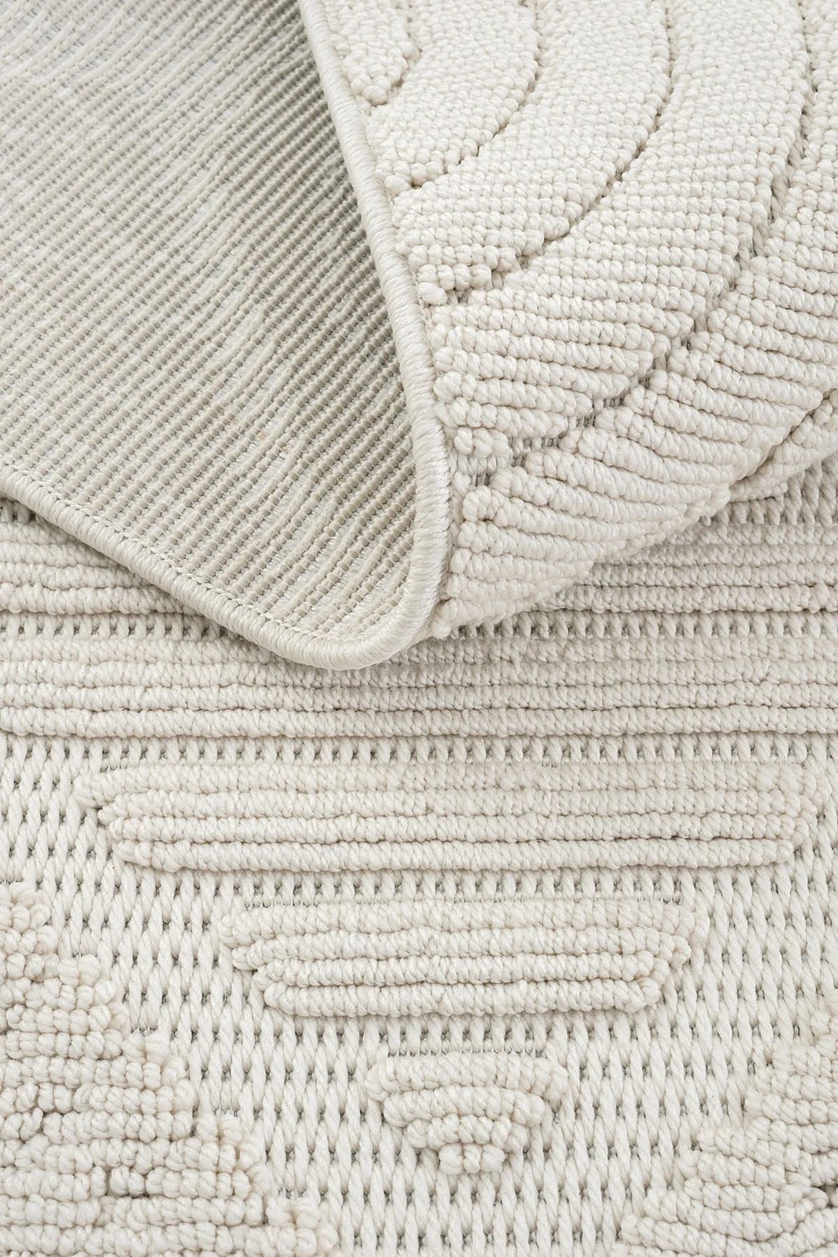 Mood 1119 Gri Bukle Dokuma Modern Halı