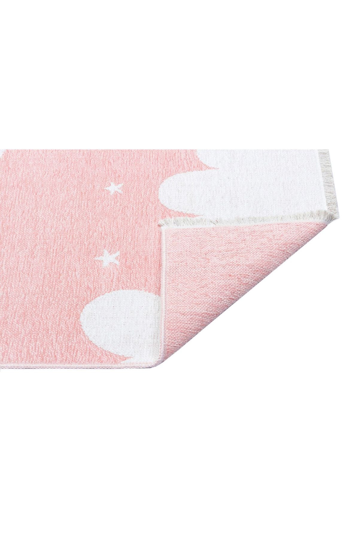 Nb 02 Pınk - Noa Baby - Yıkanabilir Çift Taraflı Yumuşak Dokulu Ince Çocuk-bebek Odası Halısı