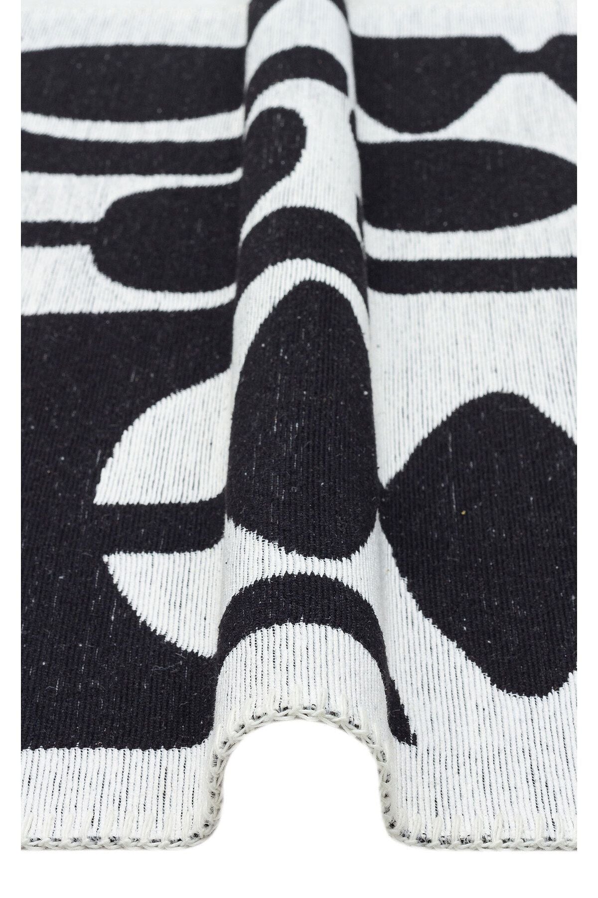 Yıkanabilir Kaymaz Tabanlı Modern Pamuk Kilim
