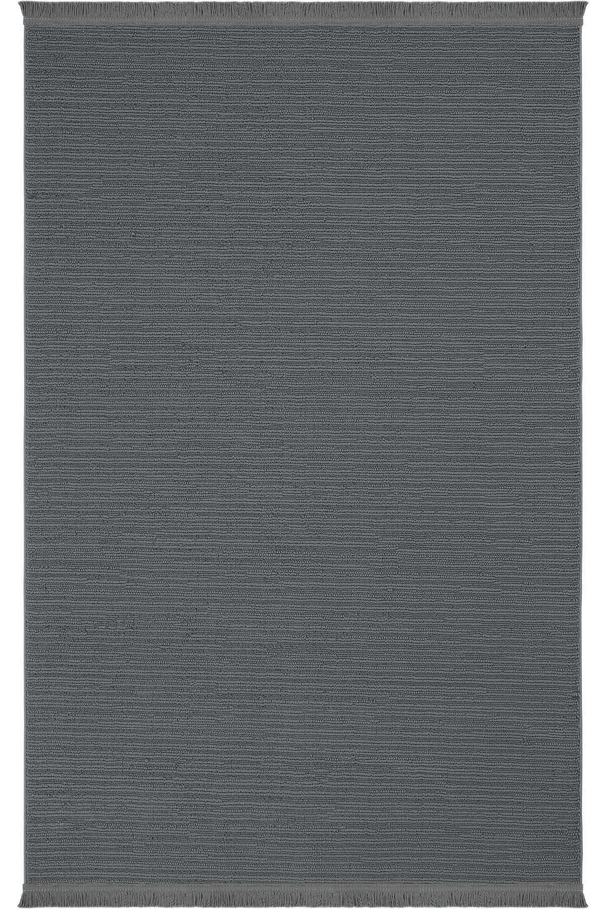 Bukle 1120 Antrasit Halı Yolluk Bukle Salon Halısı Antre Hol Koridor Halısı Yumuşak Dokuma Makine Halısı