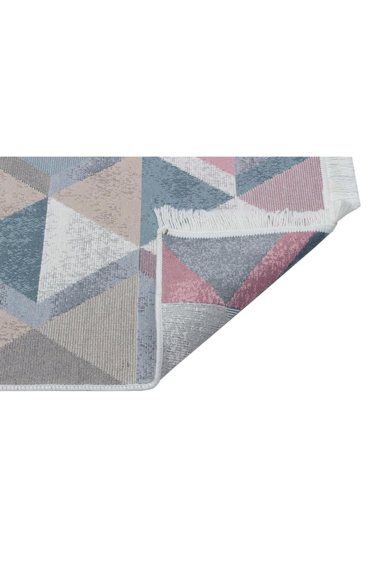 Yıkanabilir Çift Taraflı Modern Desenli Dokuma Kilim