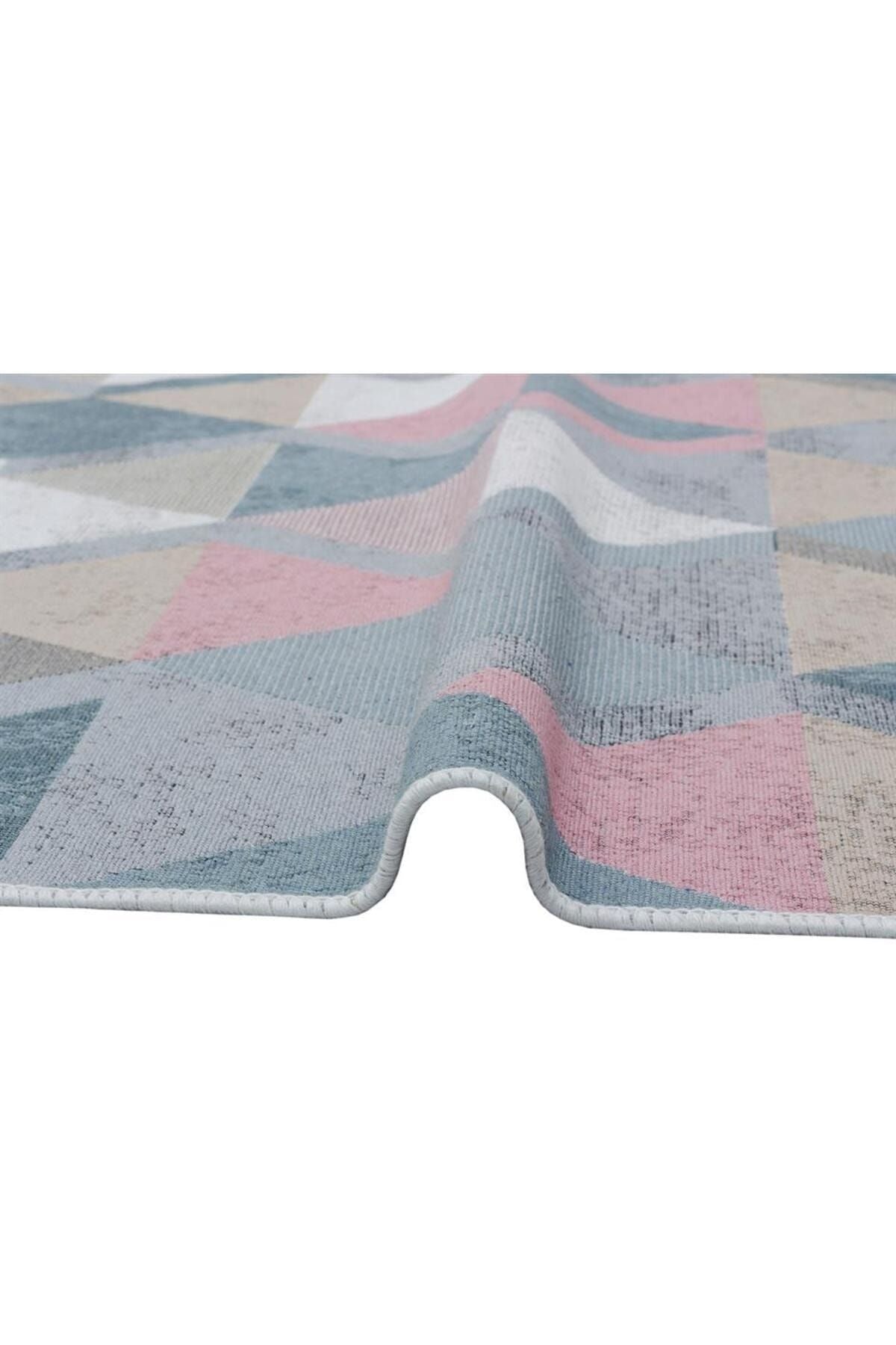 Yıkanabilir Çift Taraflı Modern Desenli Dokuma Kilim