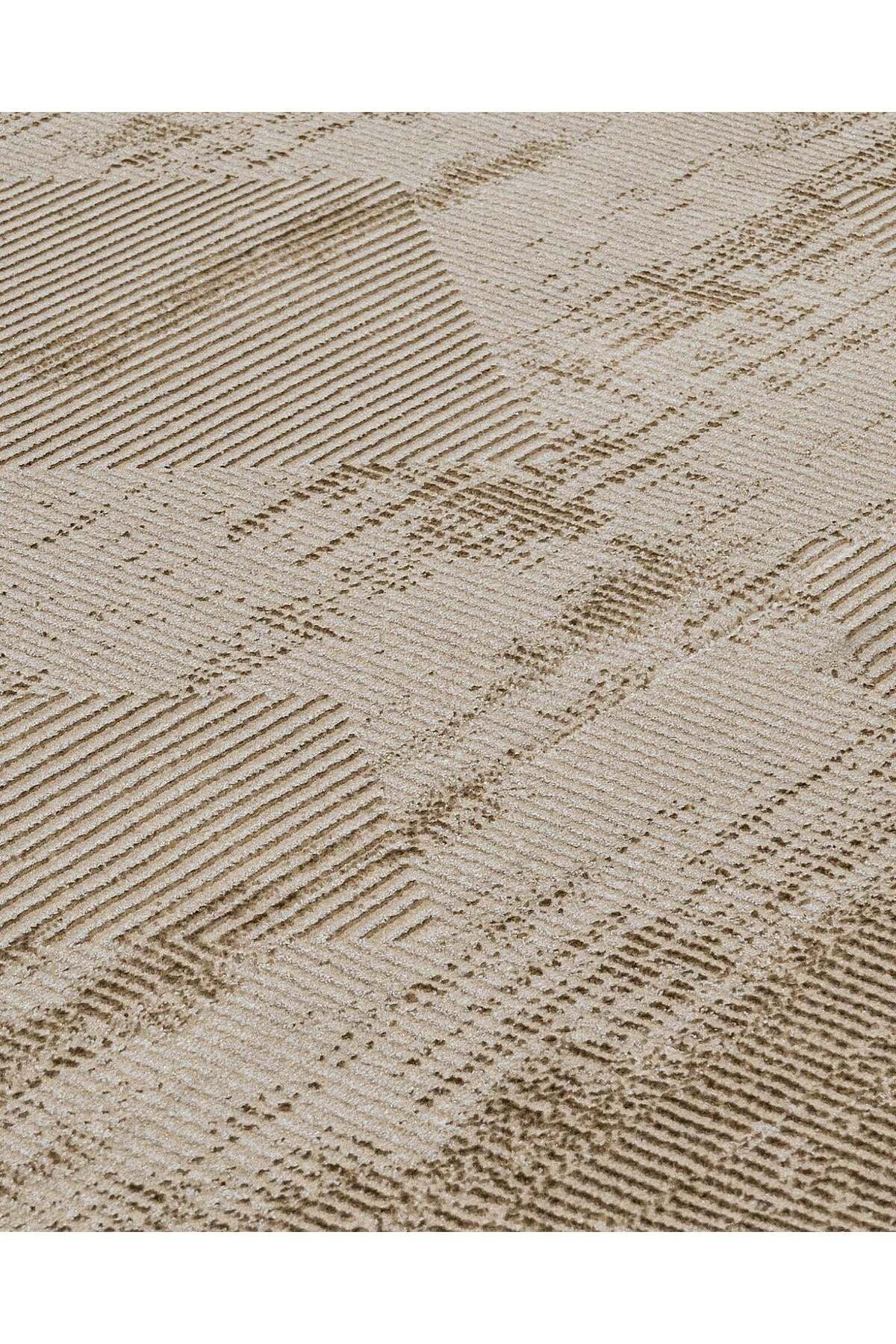 Antonia Bej Modern Mikrofiber Makine Halısı