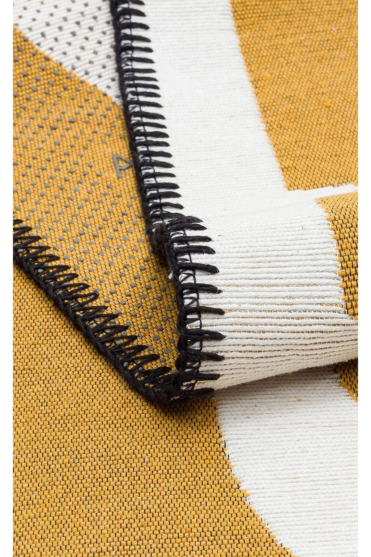 Yıkanabilir Kaymaz Tabanlı Modern Pamuk Kilim
