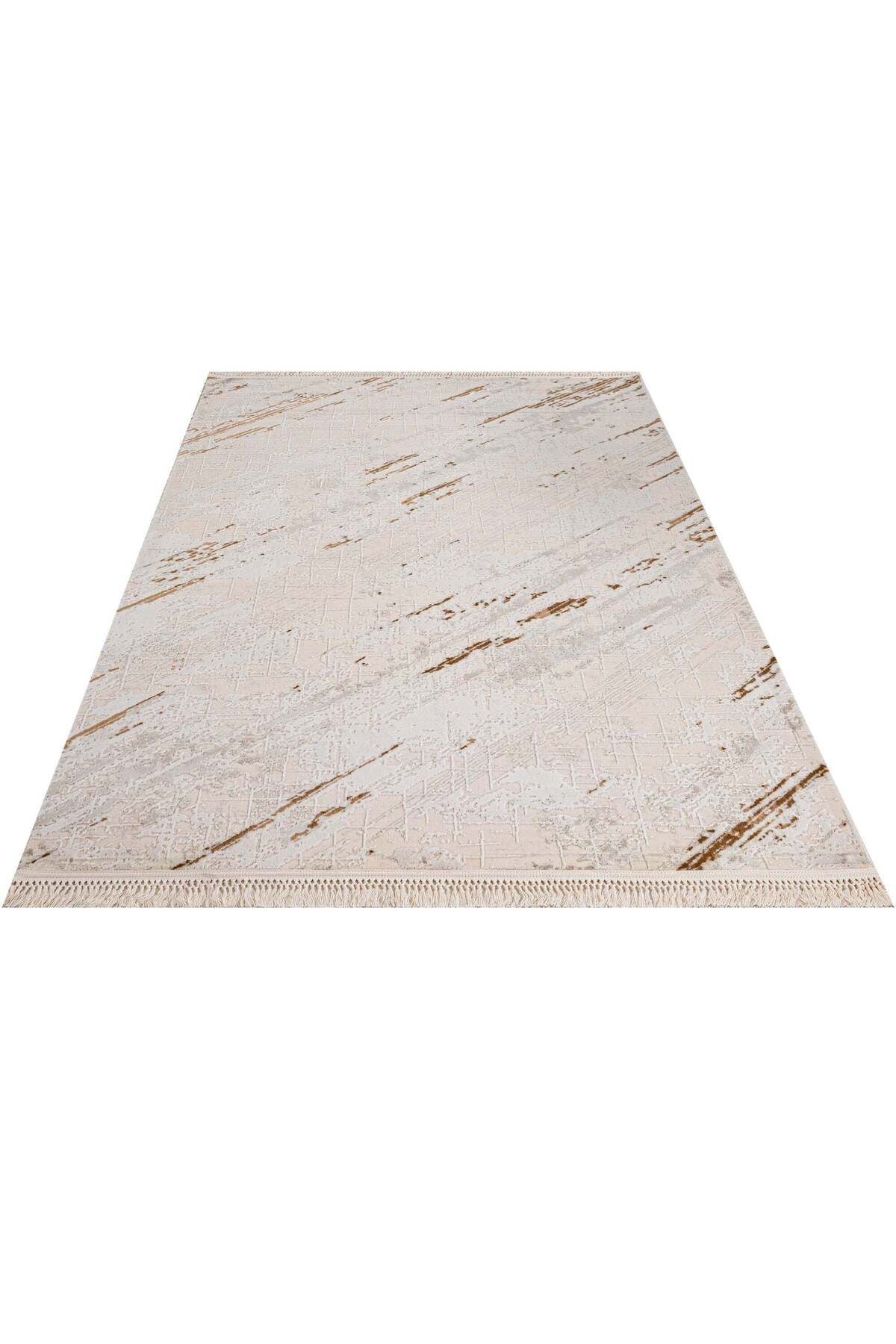 Olivya 1084 Taba Modern Akrilik Makine Halısı