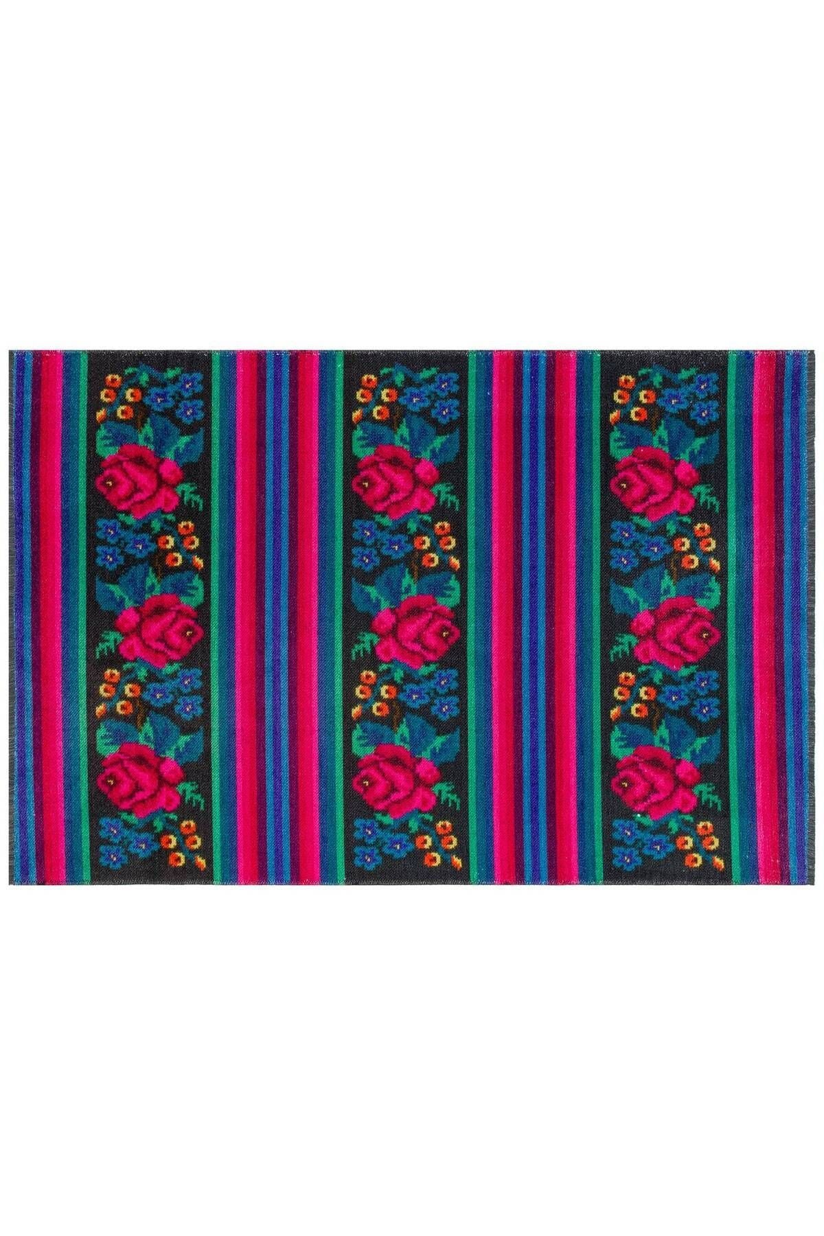 Gravity 2306 Siyah Dekoratif Halı, Kilim