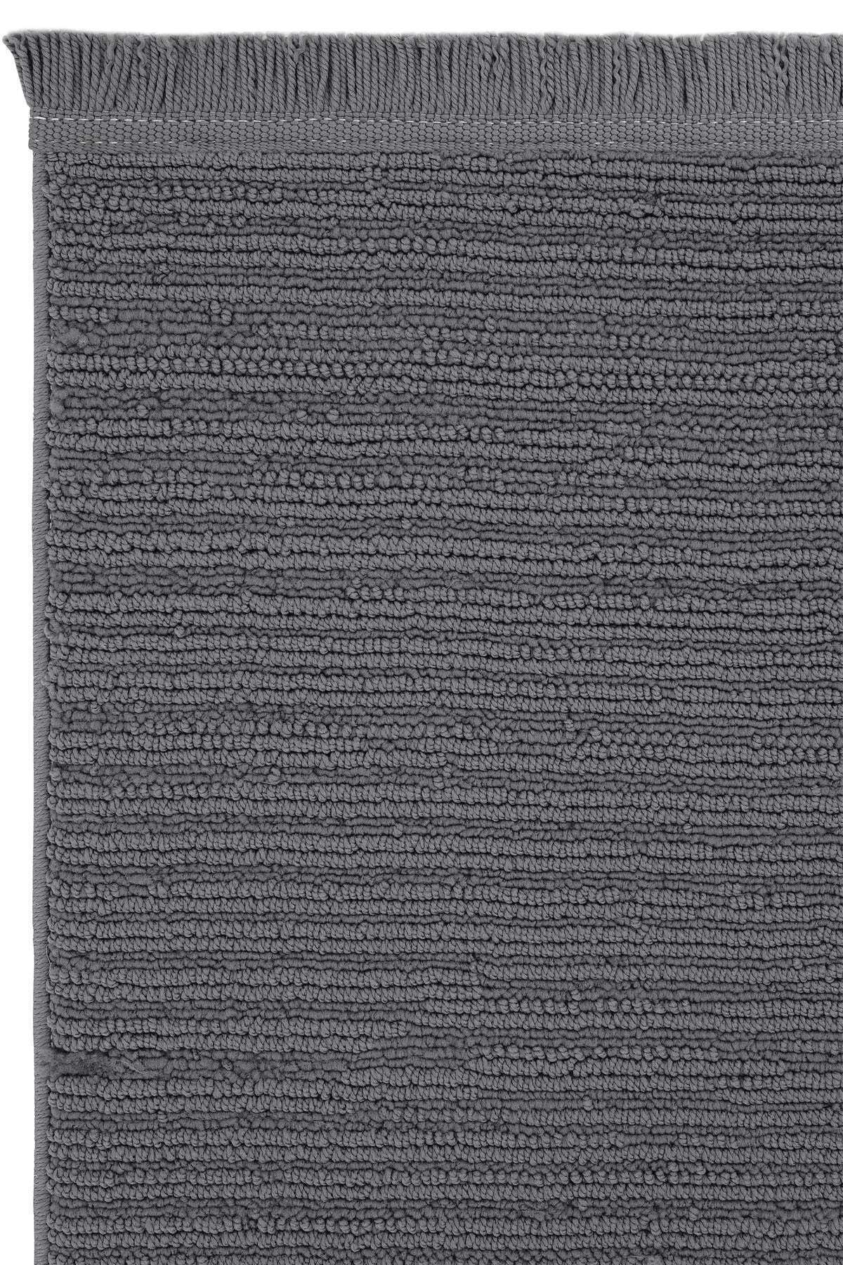 Bukle 1120 Antrasit Halı Yolluk Bukle Salon Halısı Antre Hol Koridor Halısı Yumuşak Dokuma Makine Halısı