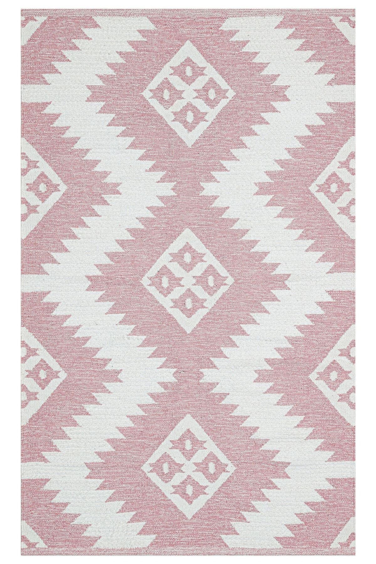 Afro Afr 03 Naturel Yıkanabilir Modern Desenli El Dokuma Hint Kilim