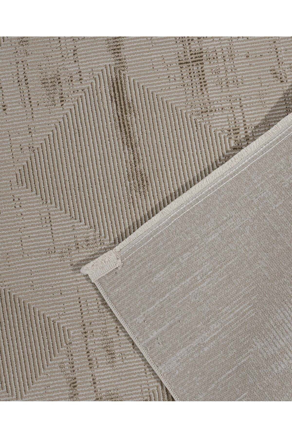 Antonia Bej Modern Mikrofiber Makine Halısı