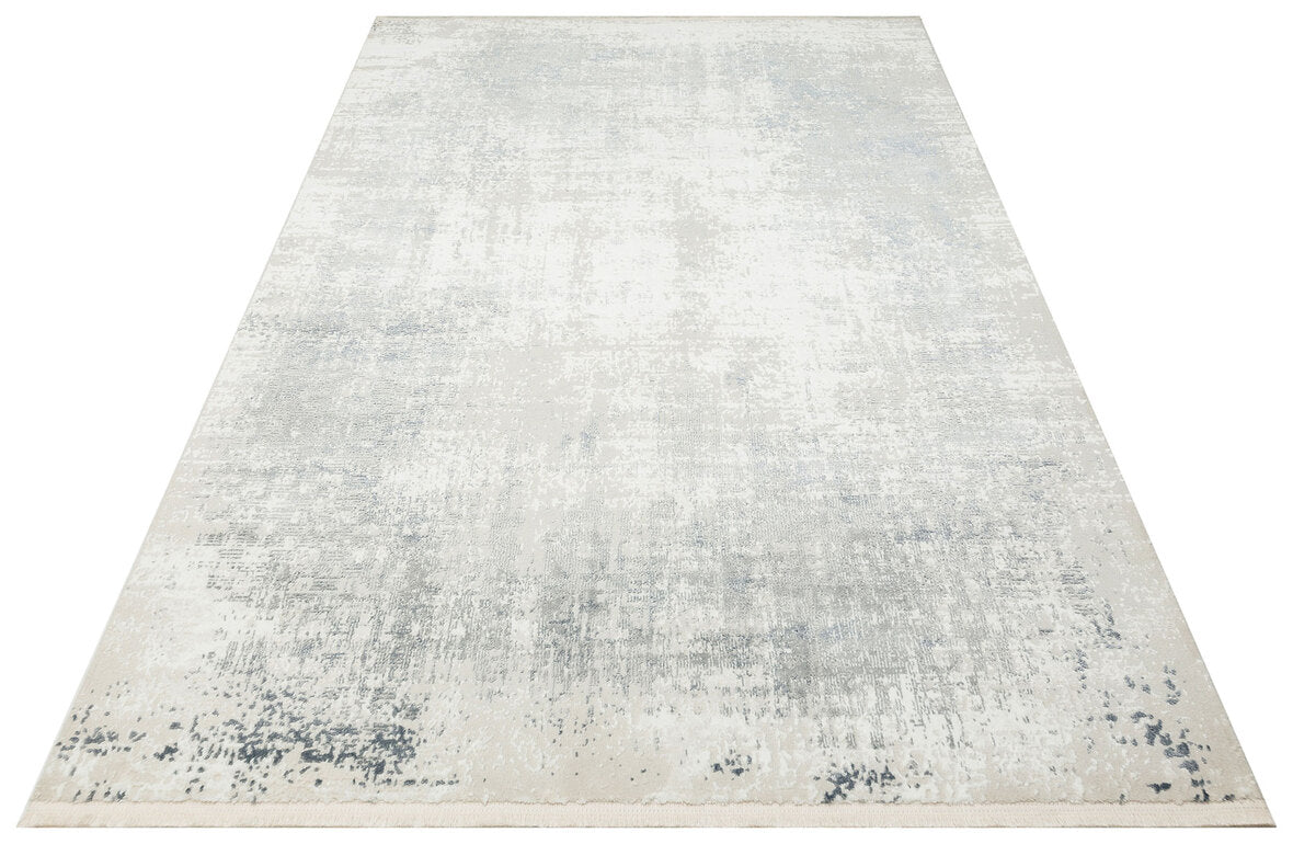 LGS 07 CREAM SILVER XW - LAGOS XW - Hav Toz Vermez Eskitme Desenli Modern Makine Halısı